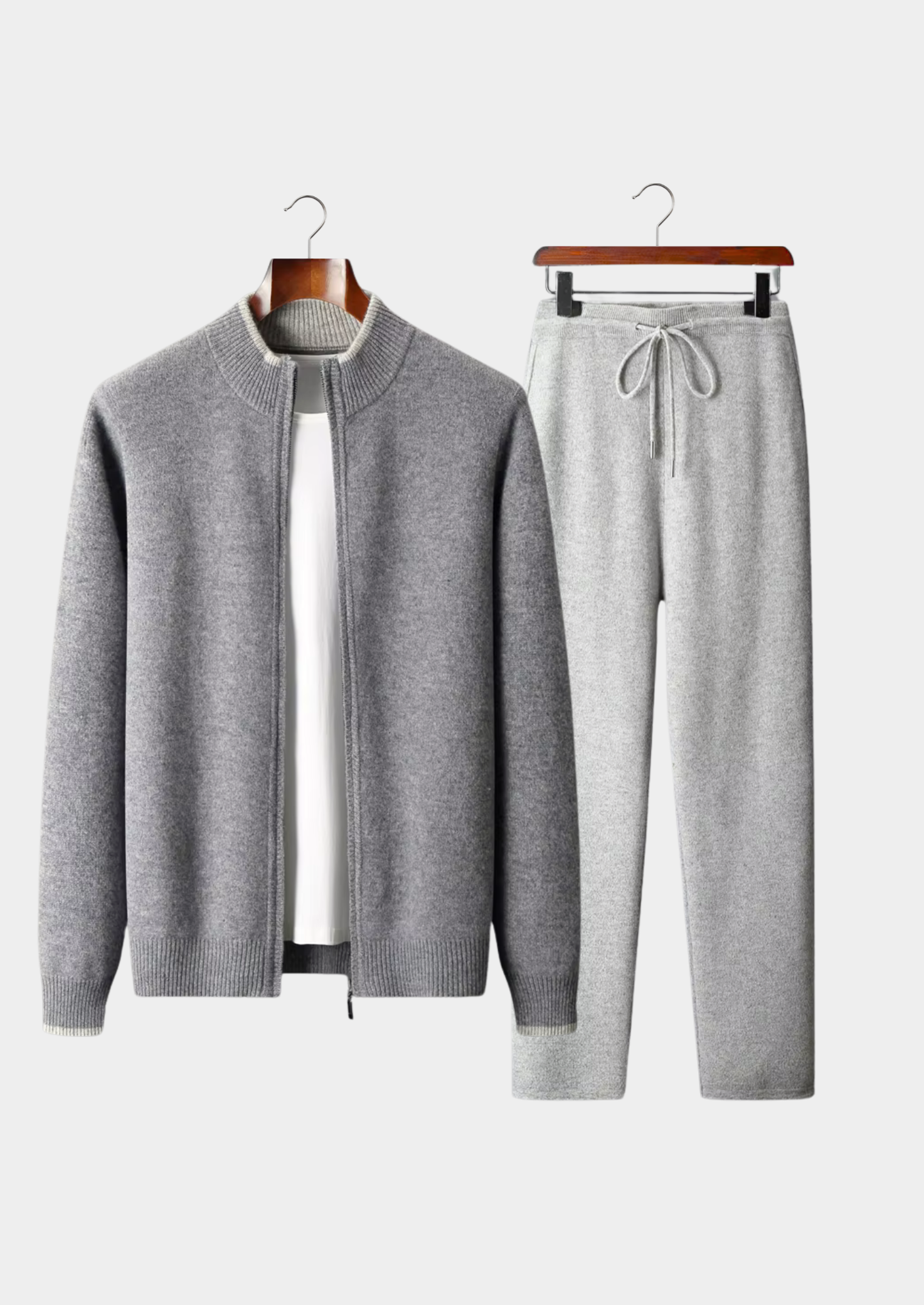 PURE EXTRA-FINE MERINO WOOL TWO TONE SET CLOUDWOOL®