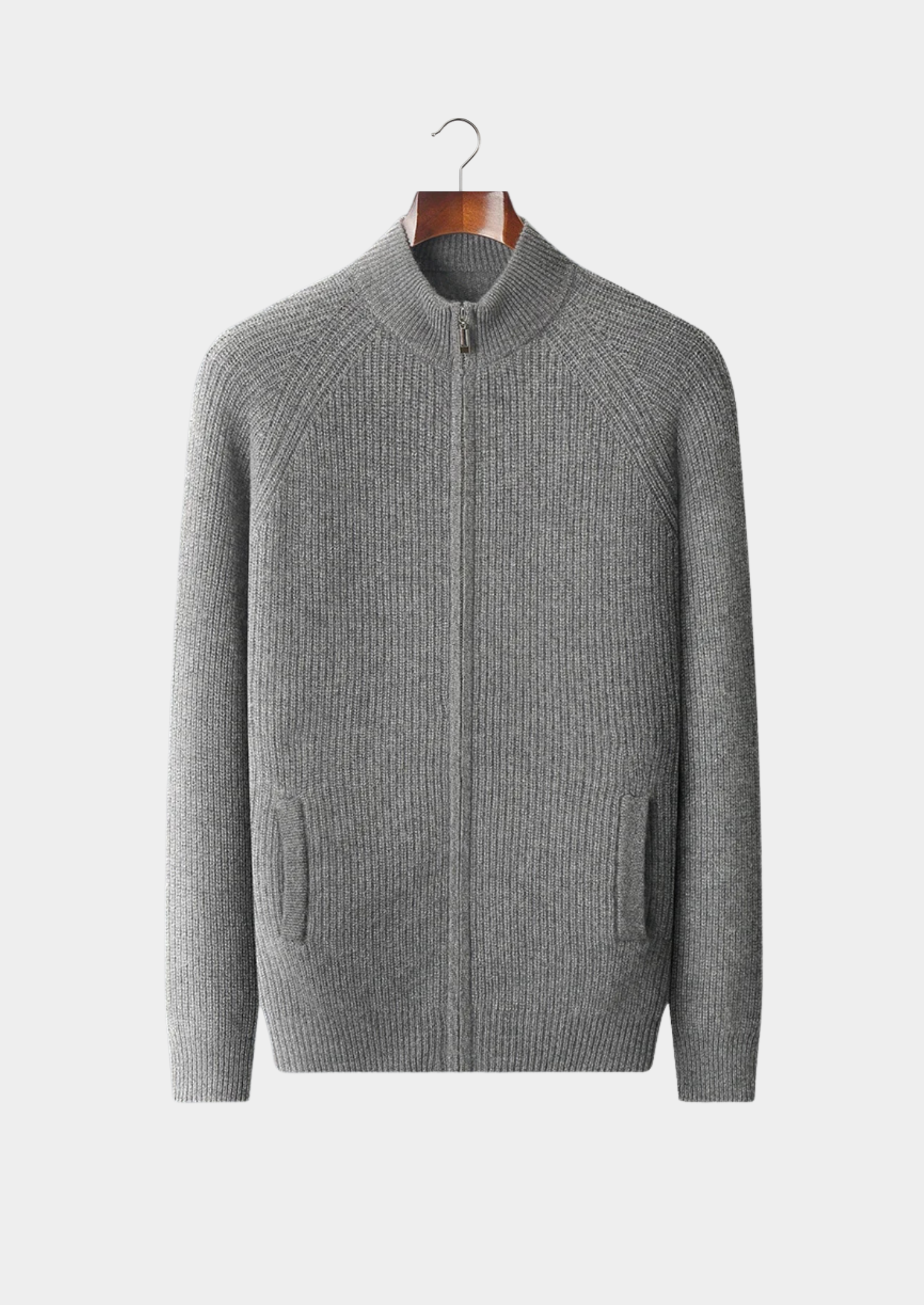 PREMIUM CASHMERE RIBBED CARDIGAN EXCLUSIVE RELEASE