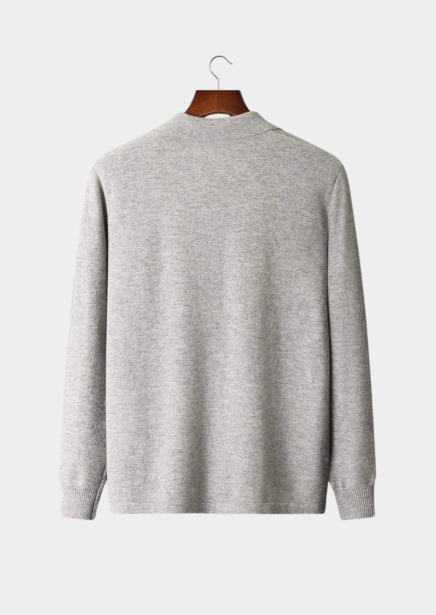 PURE EXTRA-FINE MERINO WOOL POLO CARDIGAN CLOUDWOOL®