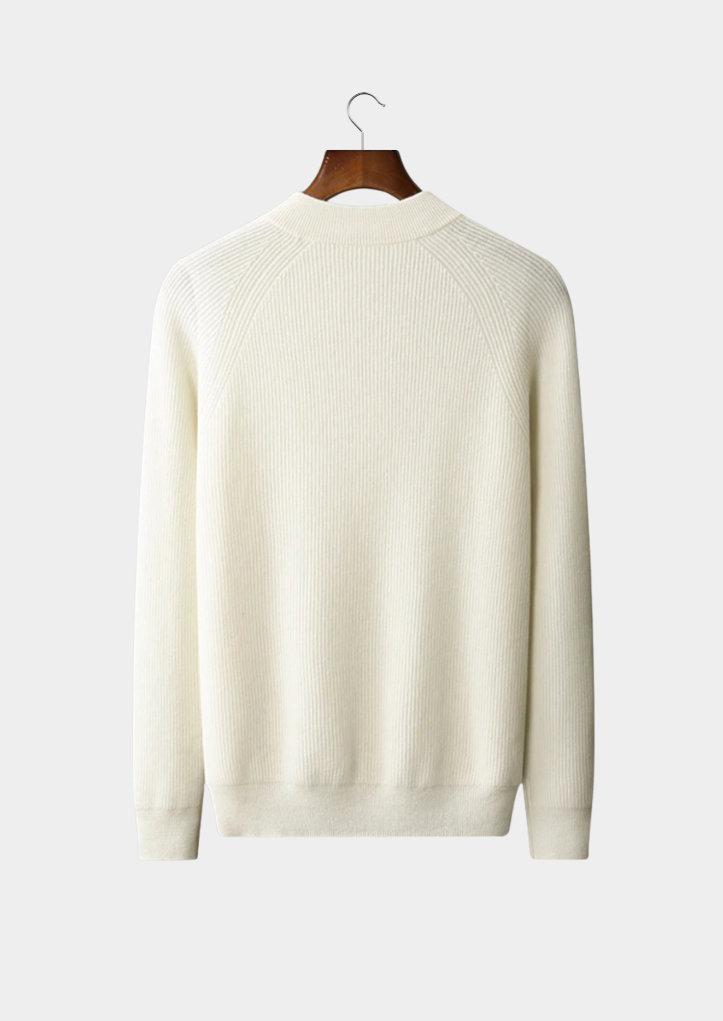 PREMIUM CASHMERE CLASSIC RIBBED HENLEY SWEATER EXCLUSIVE RELEASE