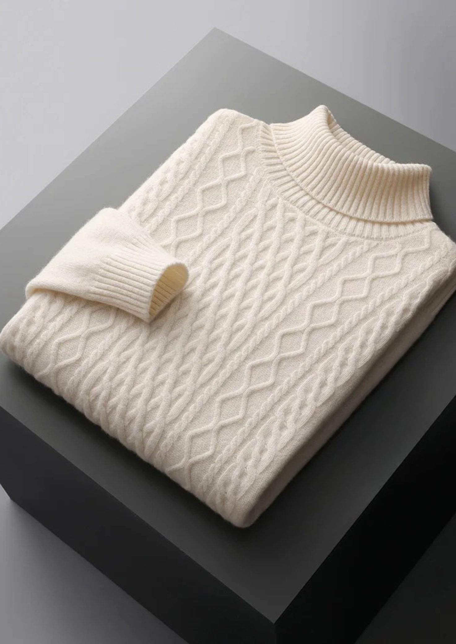 PURE EXTRA-FINE MERINO WOOL WINTERTIME ROLLNECK CLOUDWOOL®