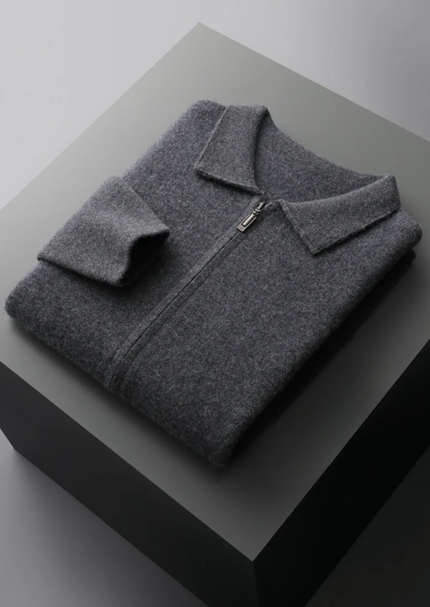 PREMIUM CASHMERE ZIPPER CARDIGAN EXCLUSIVE RELEASE