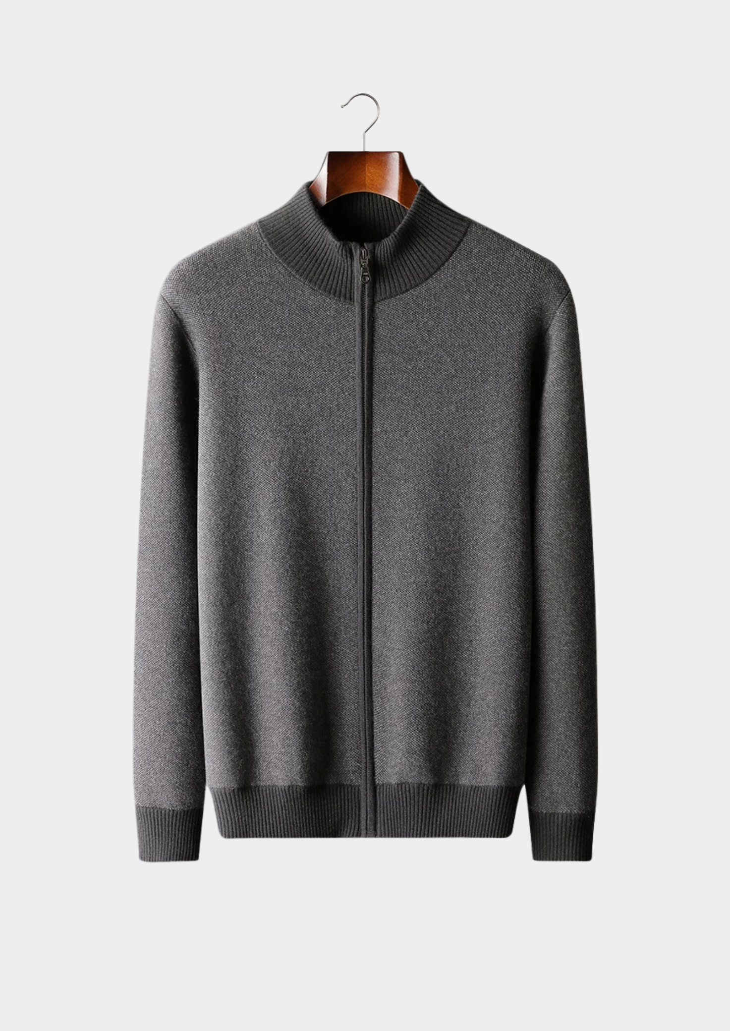 PREMIUM CASHMERE JACQUARD ZIP CARDIGAN EXCLUSIVE RELEASE