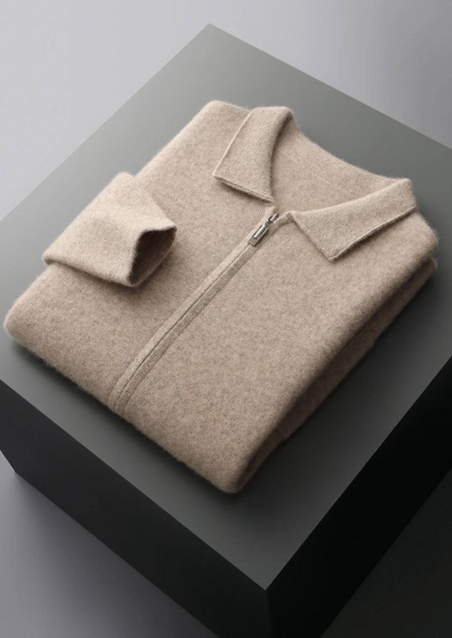 PREMIUM CASHMERE ZIPPER CARDIGAN EXCLUSIVE RELEASE