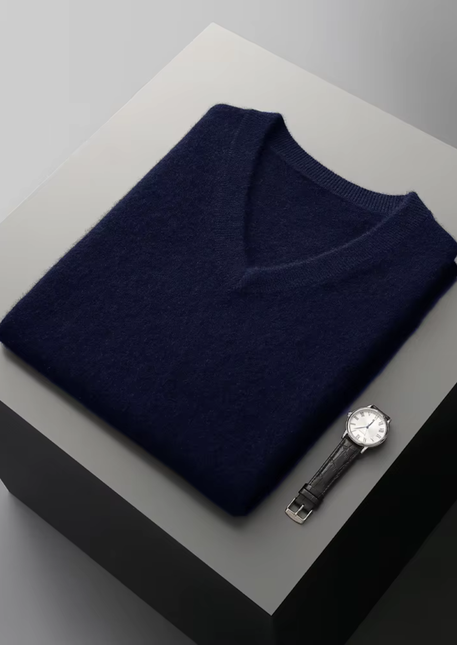 PURE EXTRA-FINE MERINO WOOL V-NECK VEST CLOUDWOOL®