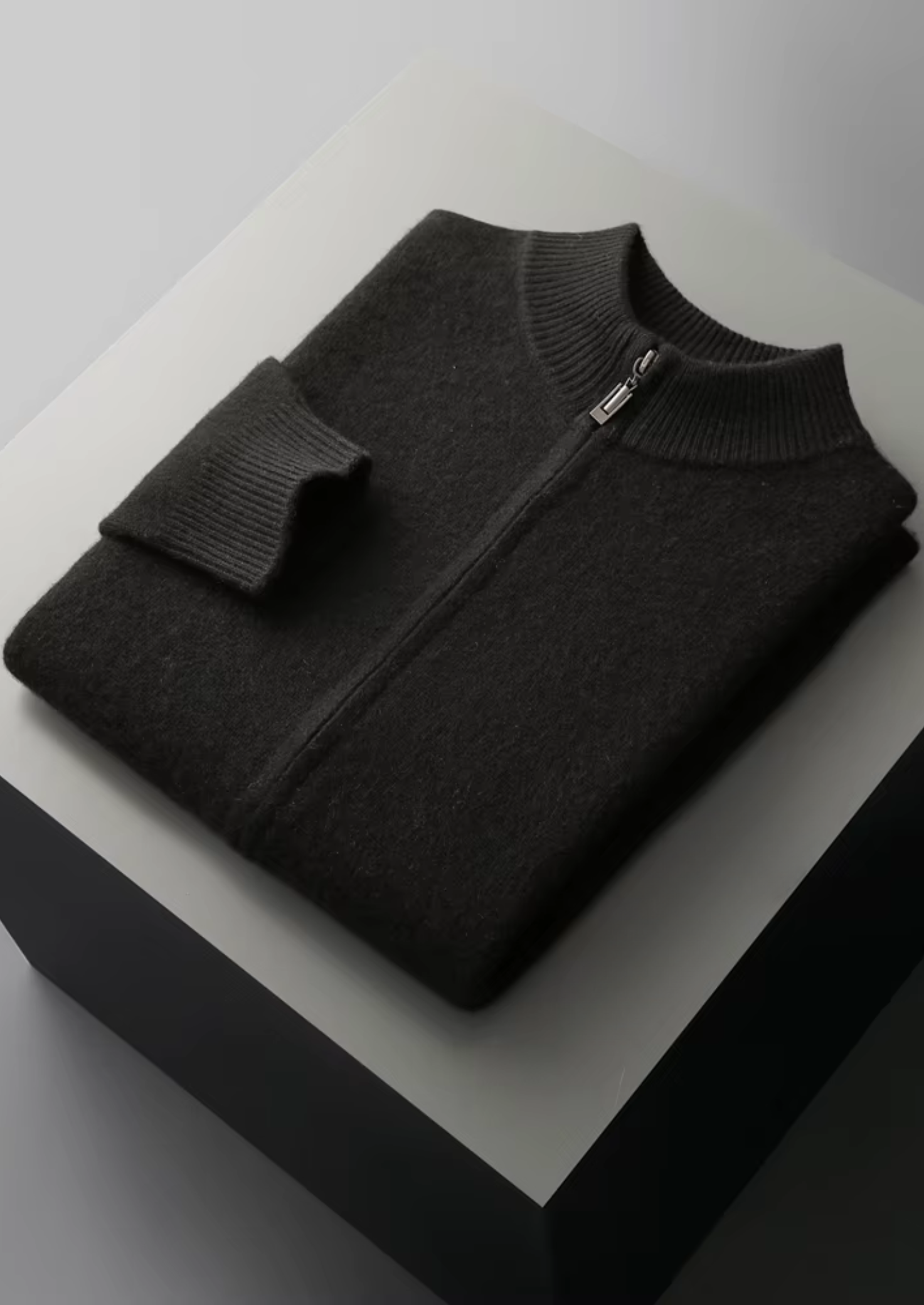 PURE EXTRA-FINE MERINO WOOL ZIPPER CARDIGAN CLOUDWOOL®