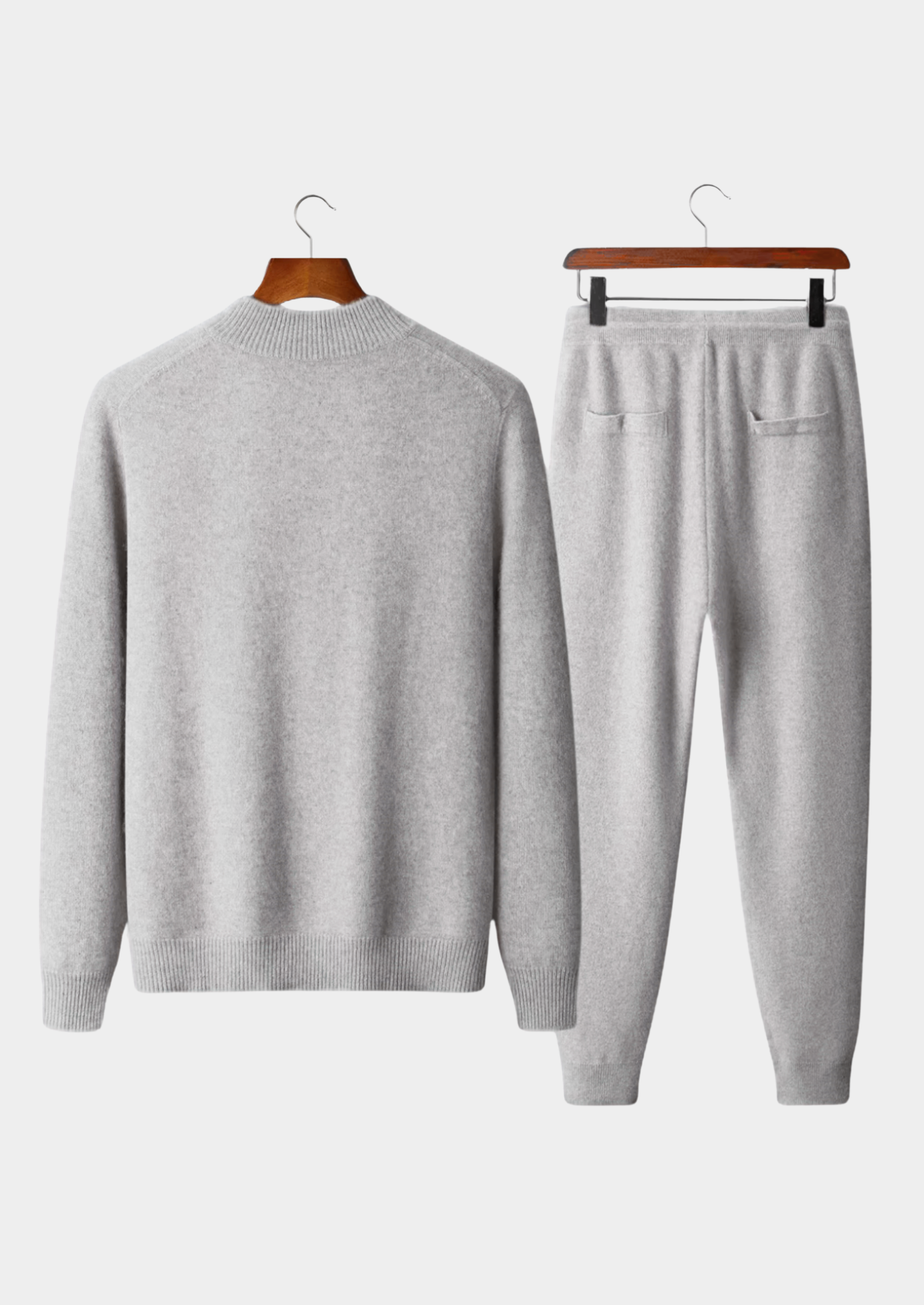 PURE EXTRA-FINE MERINO WOOL LUZZO SET - LIGHT GRAY SPECIAL EDITION