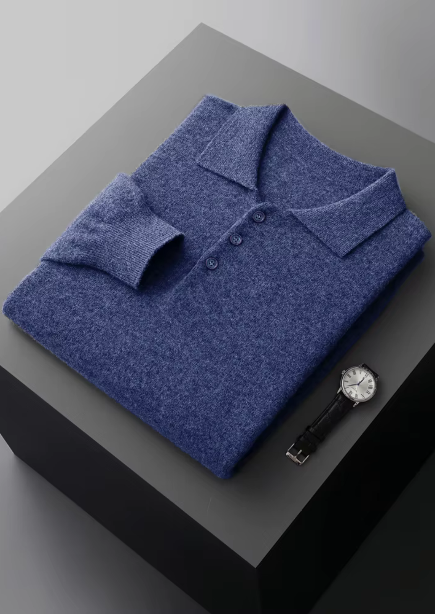 PURE EXTRA-FINE MERINO WOOL CLASSIC SWEATER POLO CLOUDWOOL®