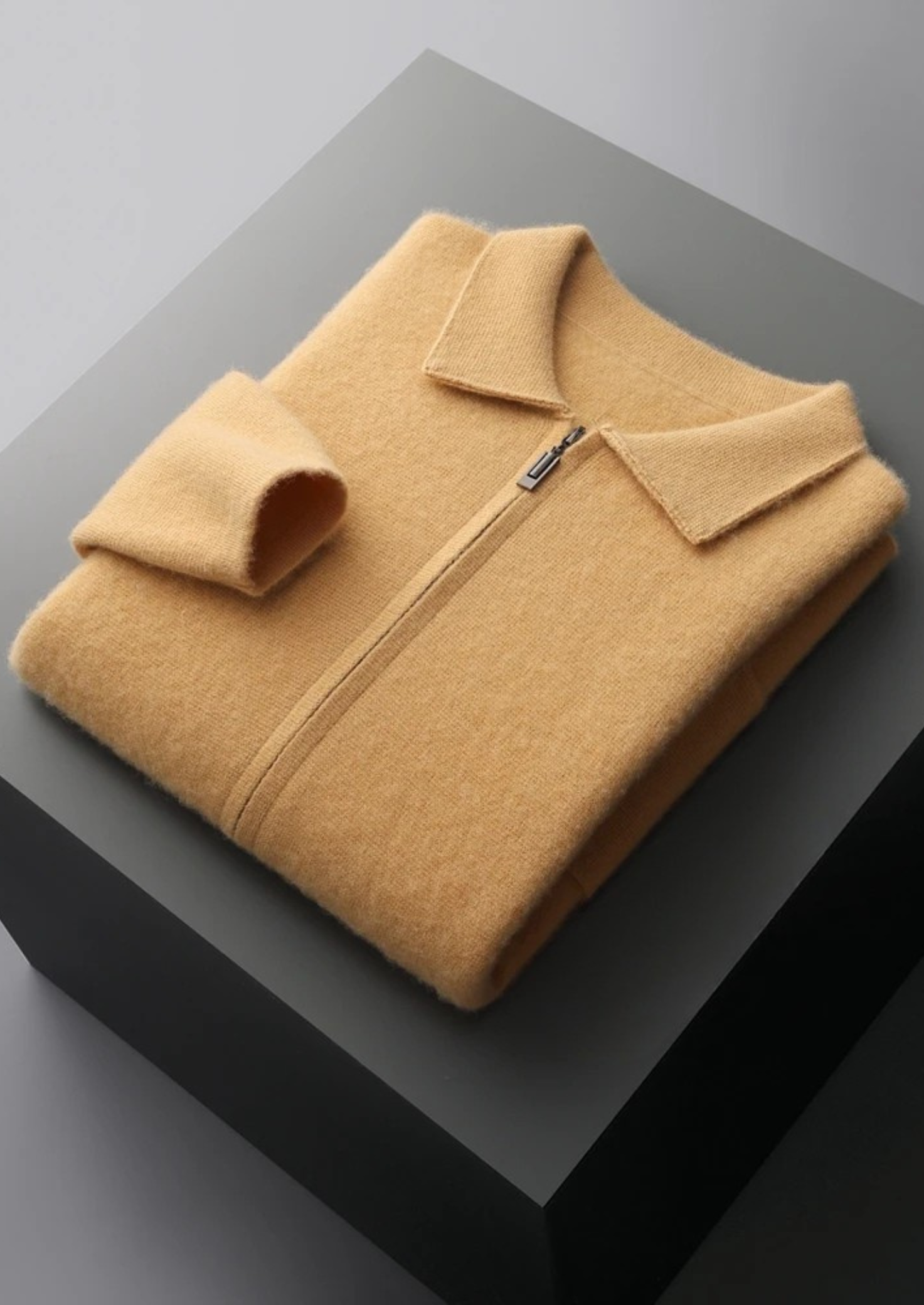 PREMIUM CASHMERE ZIPPER CARDIGAN EXCLUSIVE RELEASE