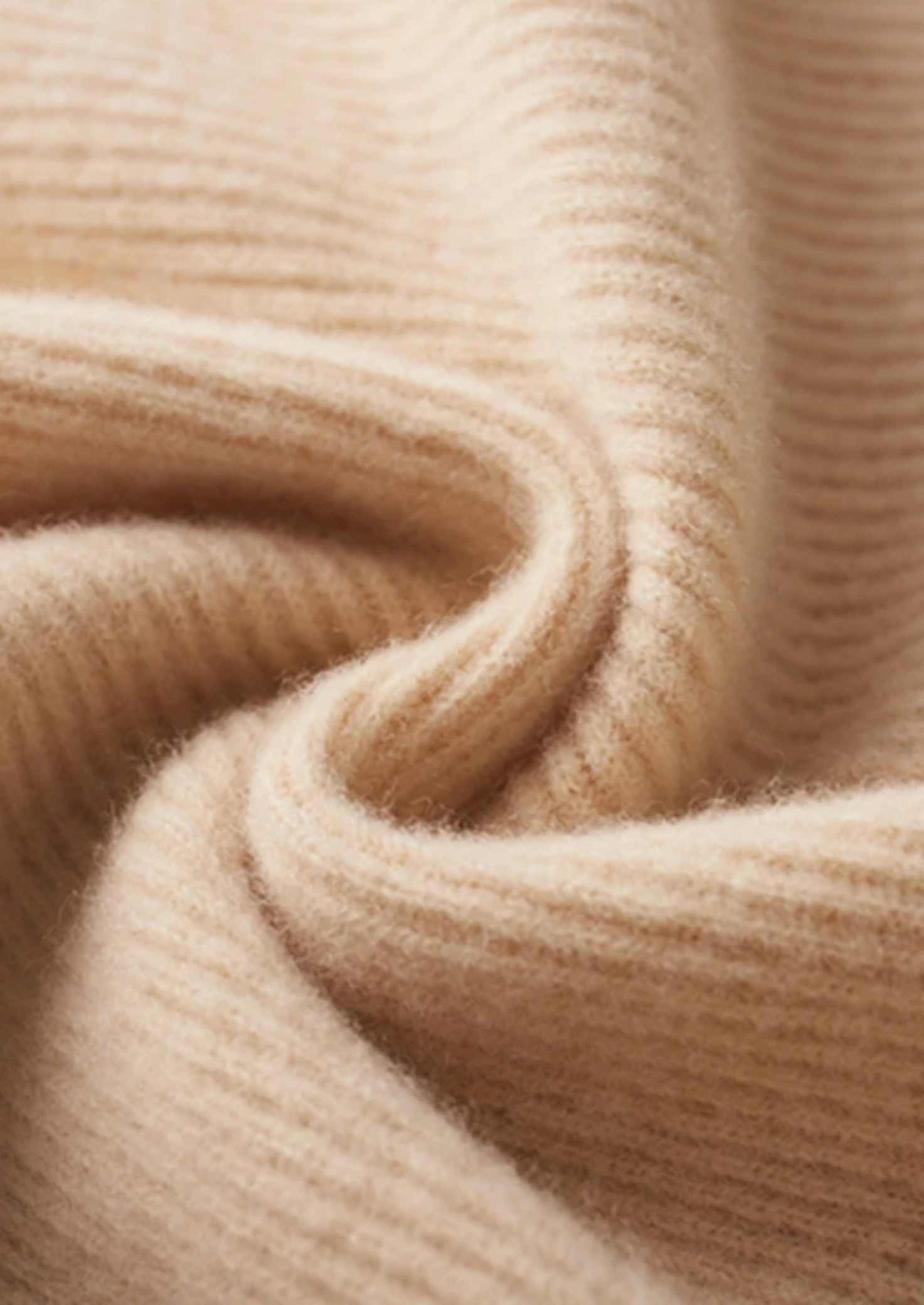 PURE EXTRA-FINE MERINO WOOL RIBBED ZIP CARDIGAN CLOUDWOOL®