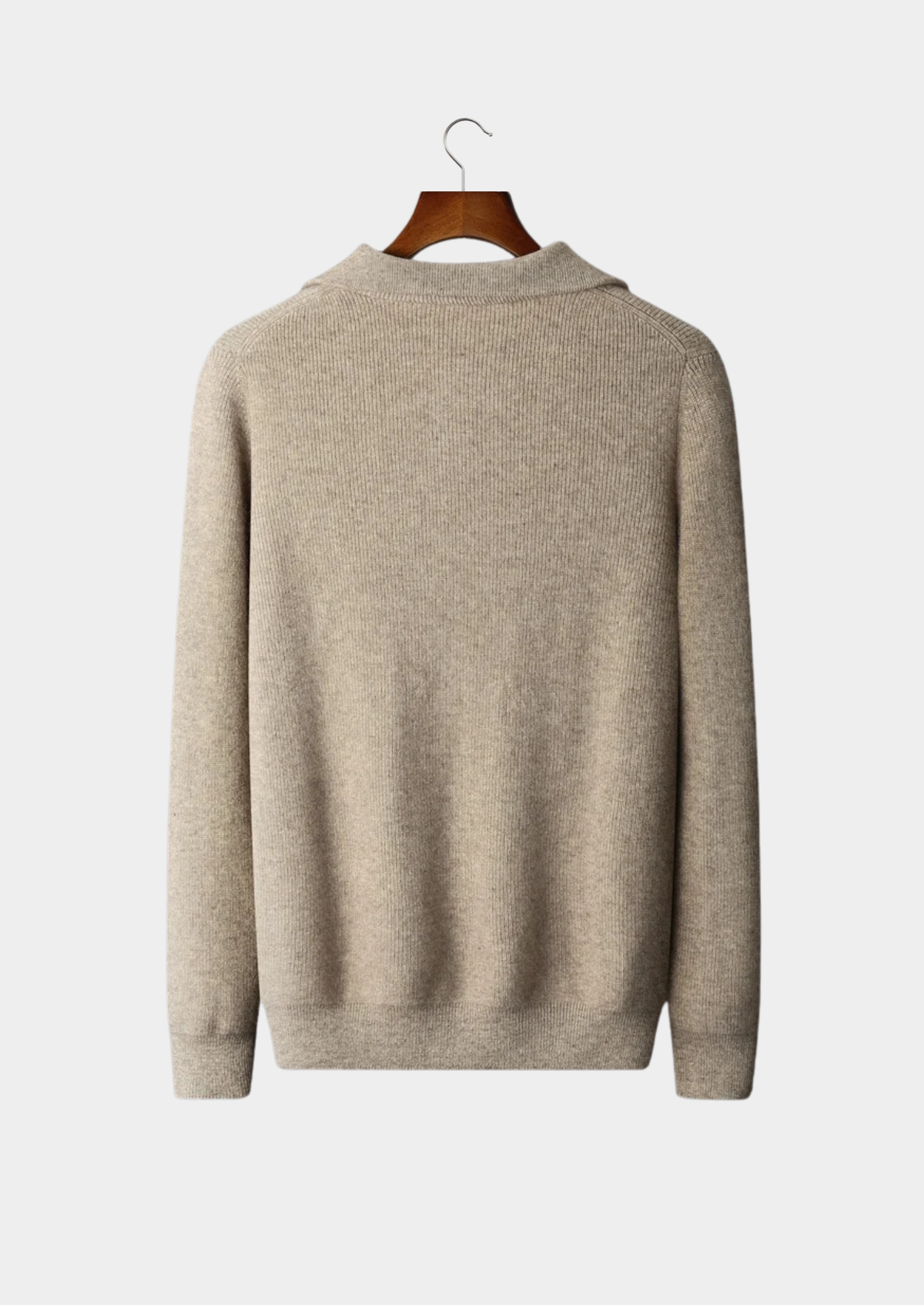 PREMIUM CASHMERE RIBBED HALF-ZIP SWEATER EXCLUSIVE RELEASE