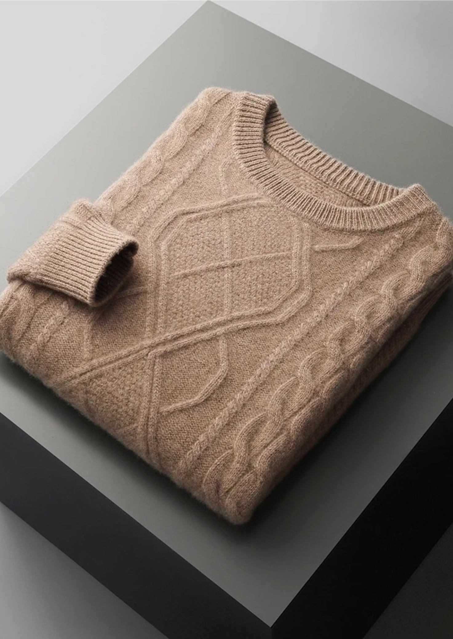 PURE EXTRA-FINE MERINO WOOL WINTERTIME CREWNECK CLOUDWOOL®