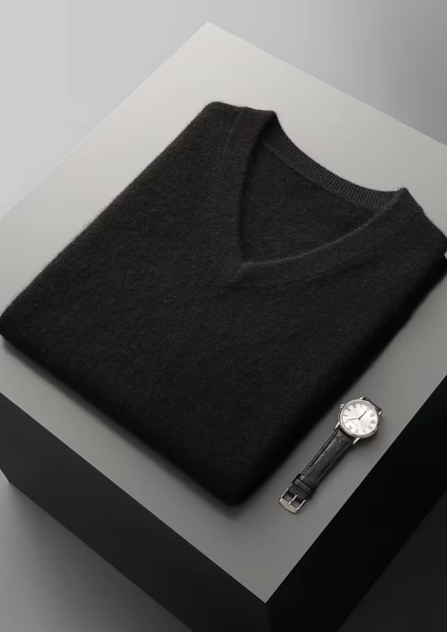 PURE EXTRA-FINE MERINO WOOL V-NECK VEST CLOUDWOOL®