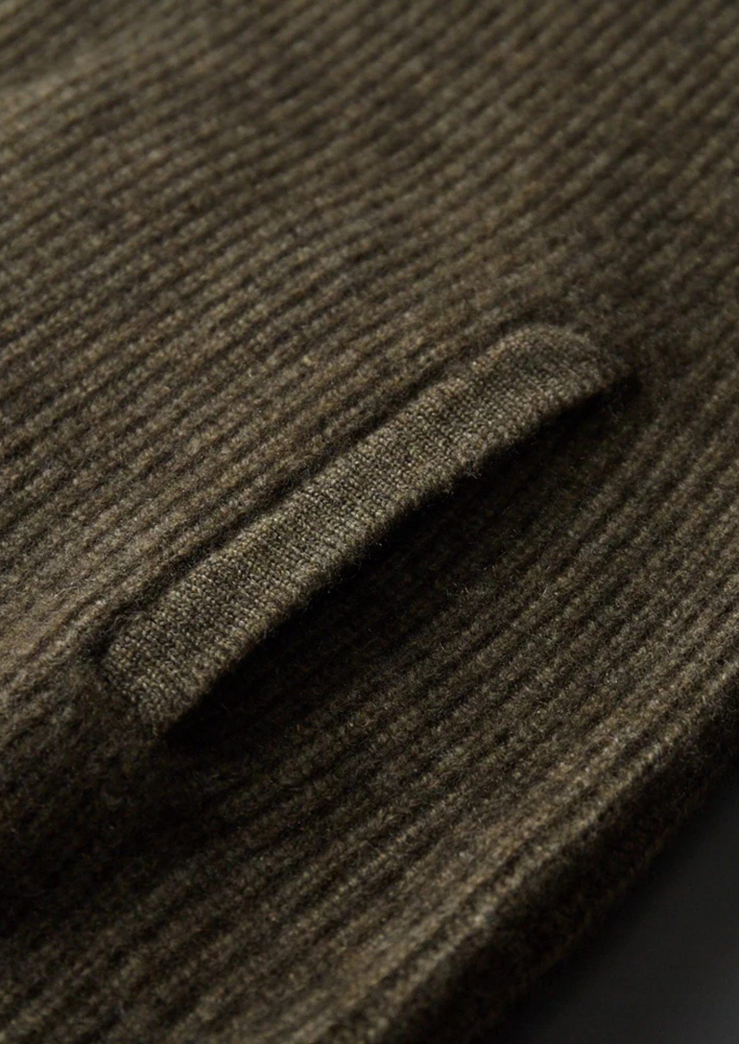 PREMIUM CASHMERE RIBBED HIGH COLLAR CARDIGAN EXCLUSIVE RELEASE