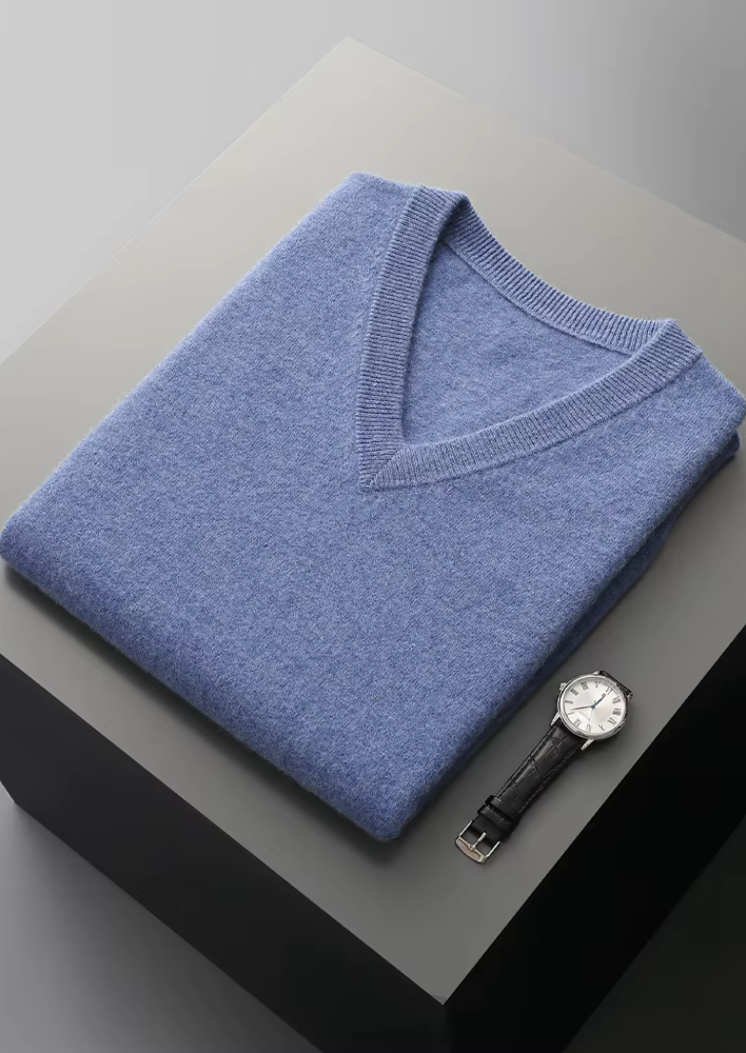 PURE EXTRA-FINE MERINO WOOL V-NECK VEST CLOUDWOOL®