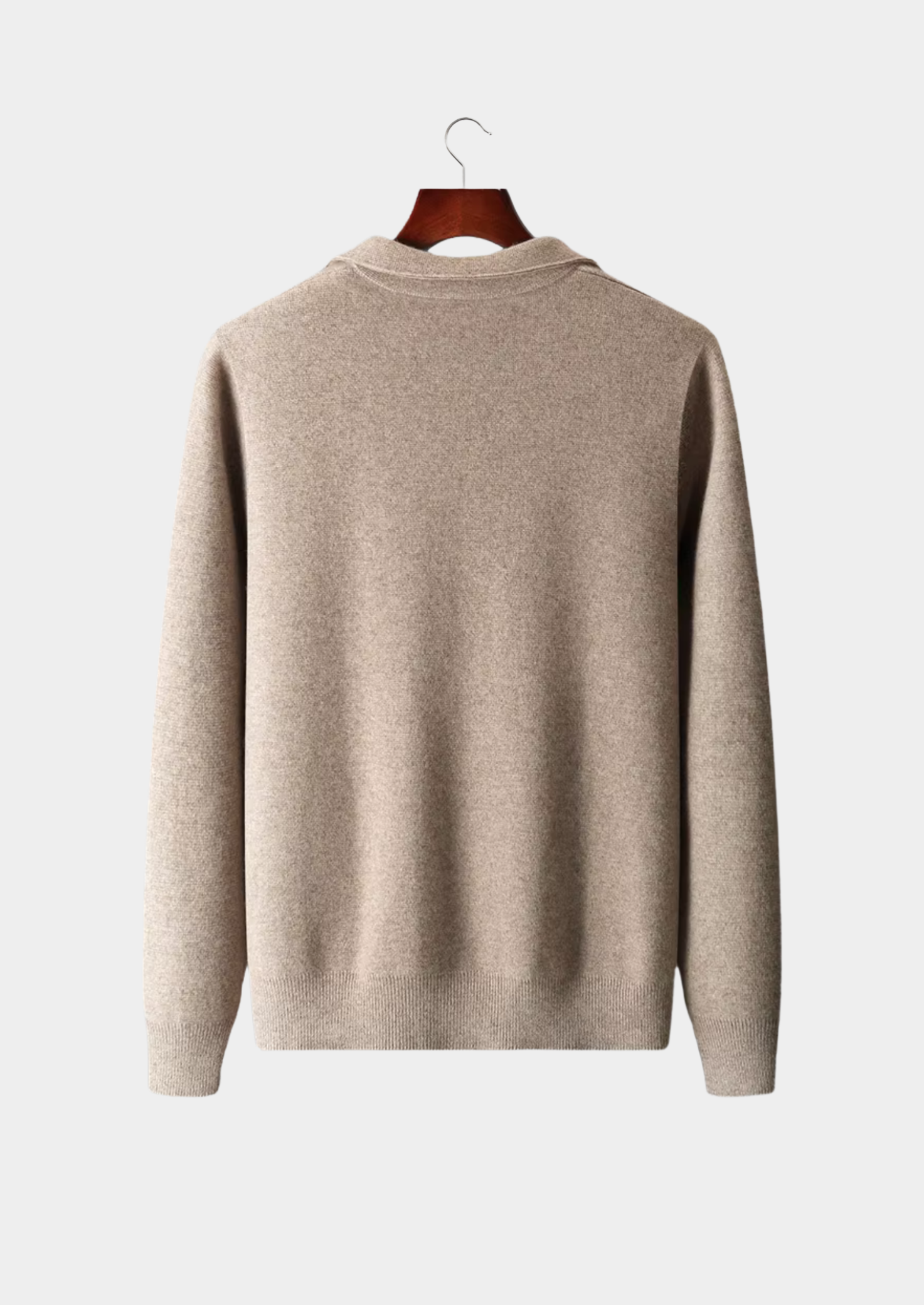 PURE EXTRA-FINE MERINO WOOL ZIP POLO CARDIGAN CLOUDWOOL®