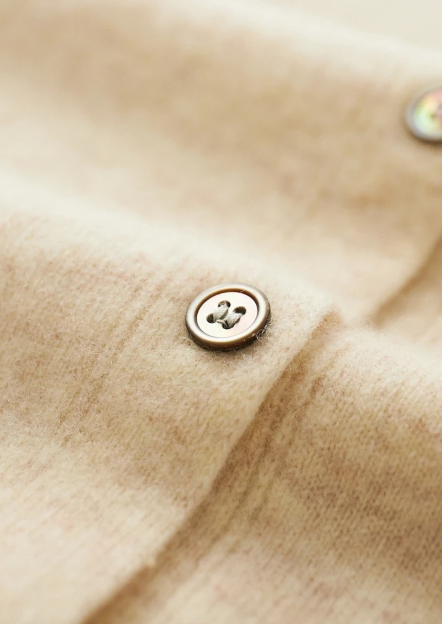 PURE EXTRA-FINE MERINO WOOL POLO CARDIGAN CLOUDWOOL®
