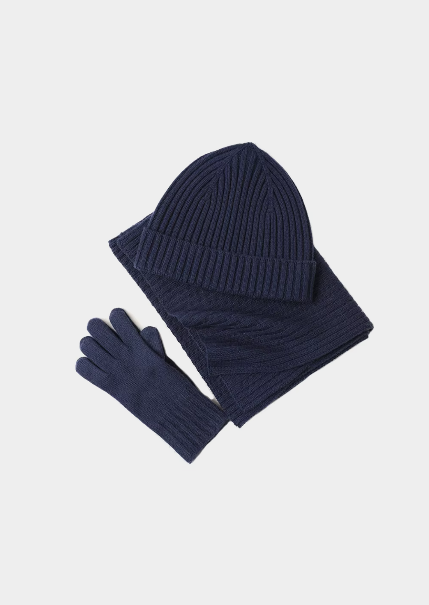 PURE EXTRA-FINE MERINO WOOL WINTERTIME ESSENTIALS - NAVY BLUE CLOUDWOOL®