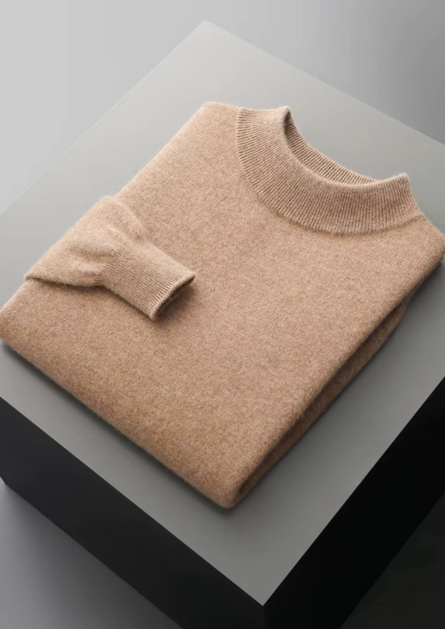 PURE EXTRA-FINE MERINO WOOL CLASSIC MOCKNECK CLOUDWOOL®