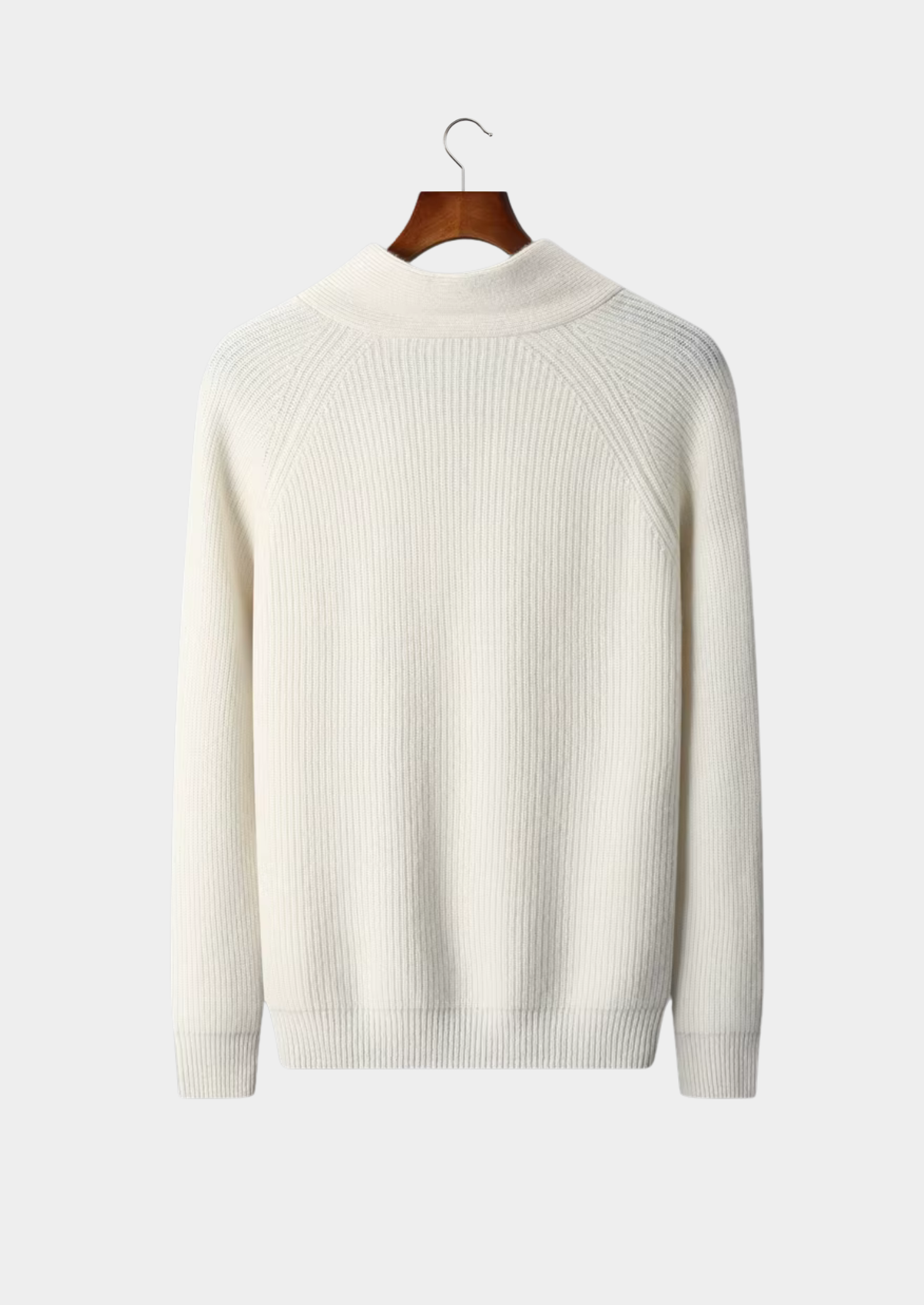 PREMIUM CASHMERE RIBBED V-NECK SWEATER EXCLUSIVE RELEASE