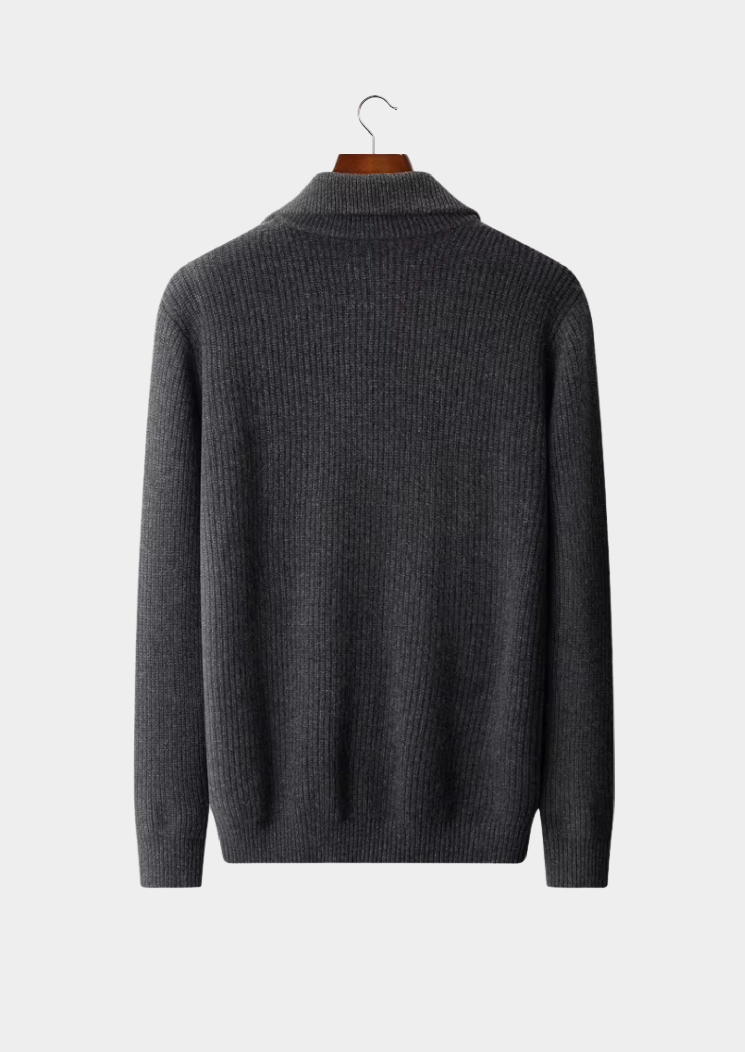 PURE EXTRA-FINE MERINO WOOL FUNNEL NECK DUAL ZIP CARDIGAN CLOUDWOOL®