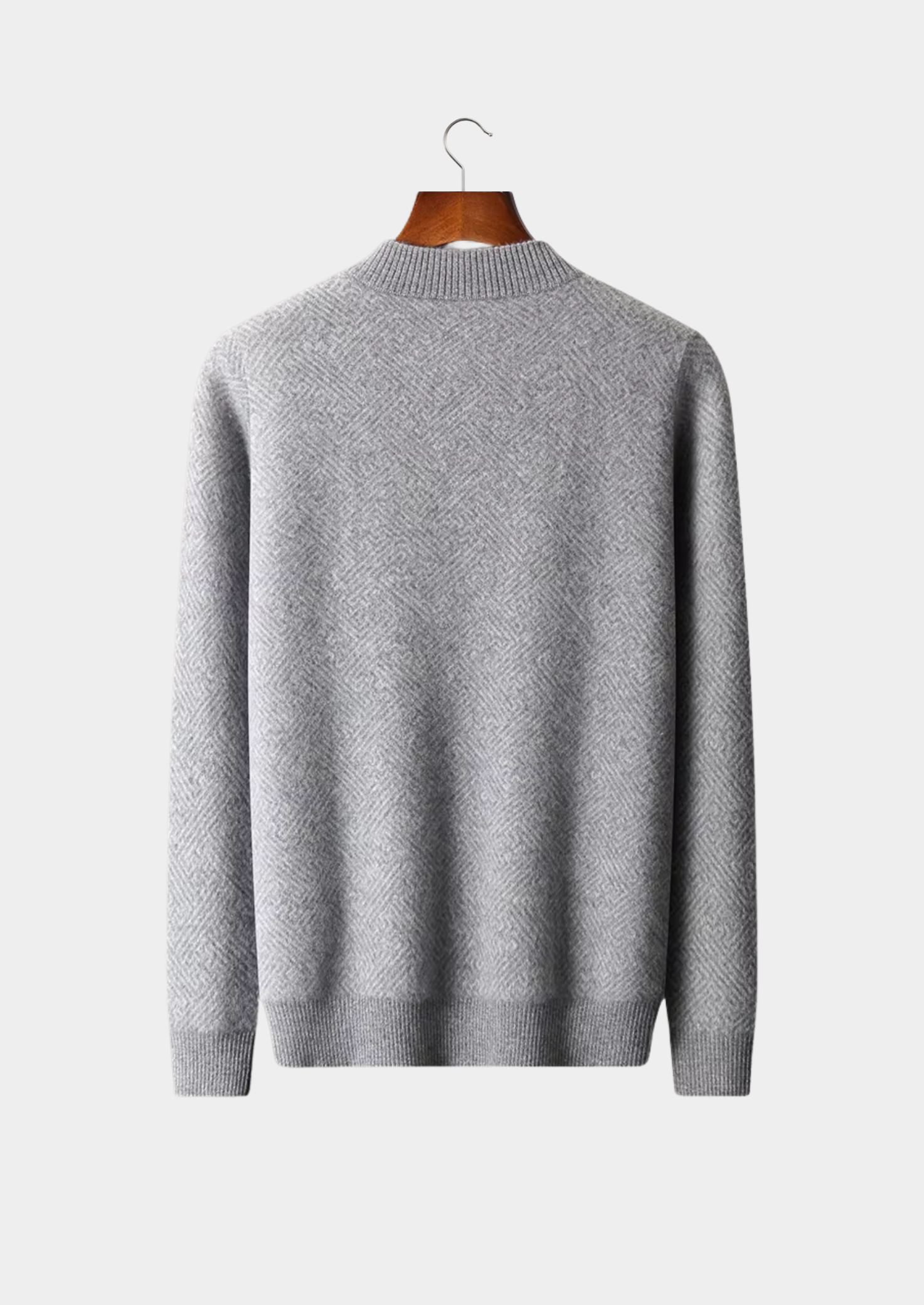 PREMIUM CASHMERE PATTERNED HALF-ZIP SWEATER EXCLUSIVE RELEASE