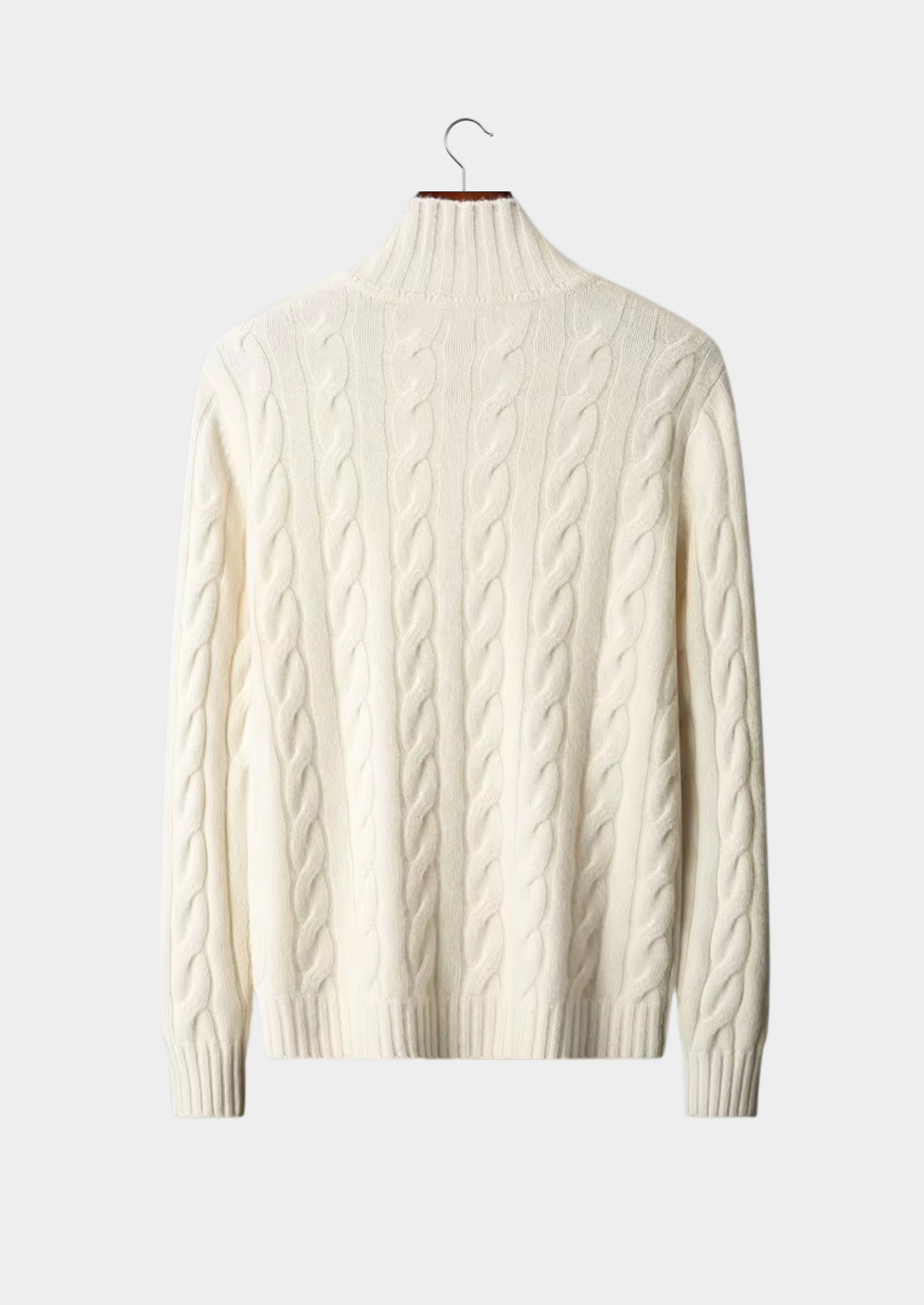 PURE EXTRA-FINE MERINO WOOL DUAL-ZIP CABLE CARDIGAN CLOUDWOOL®