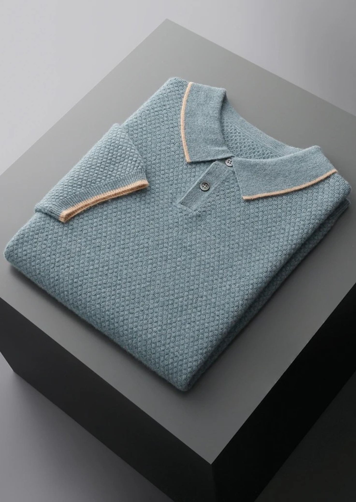 PREMIUM CASHMERE TWO-TONE POLO EXCLUSIVE RELEASE