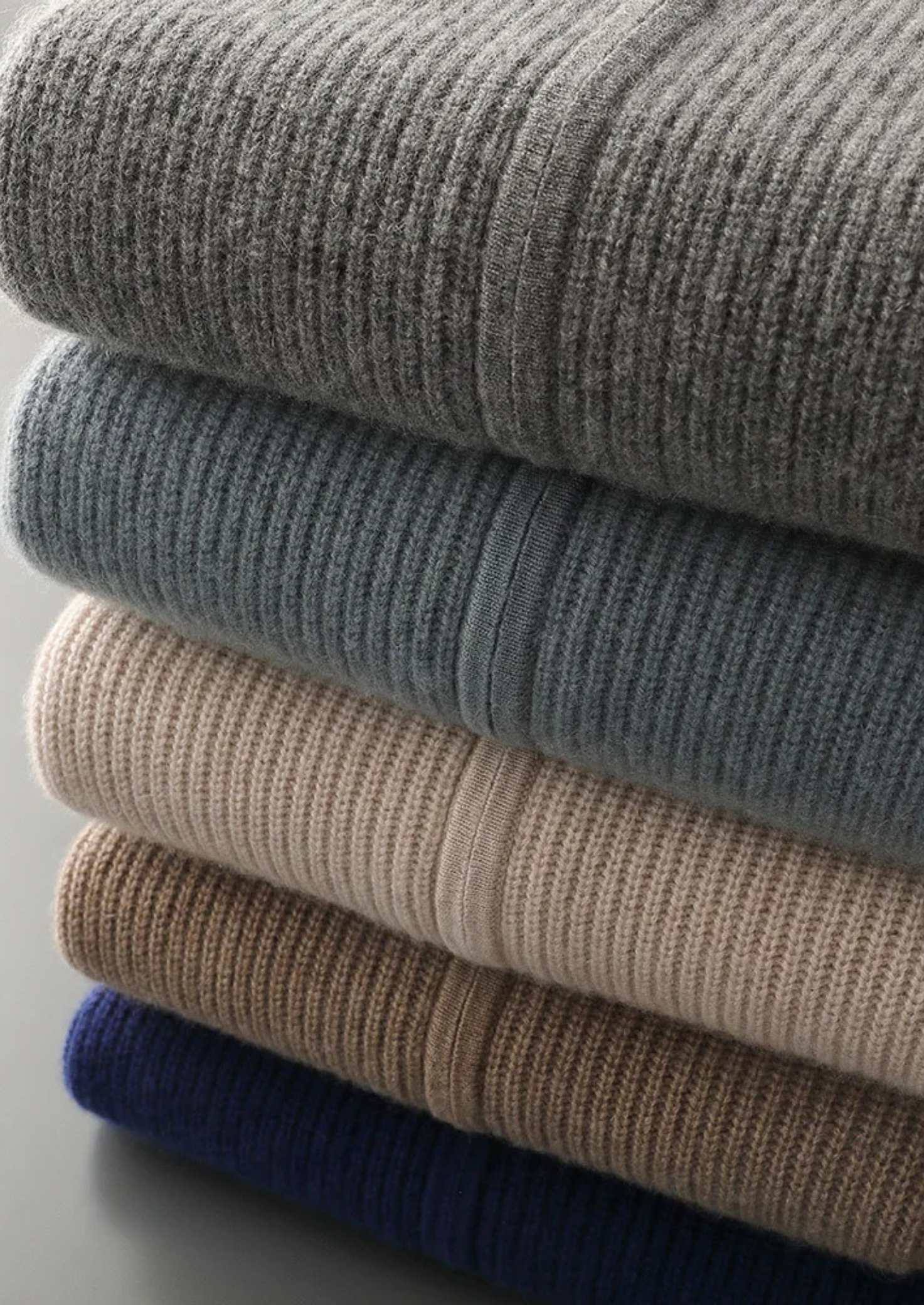 PREMIUM CASHMERE RIBBED CARDIGAN EXCLUSIVE RELEASE