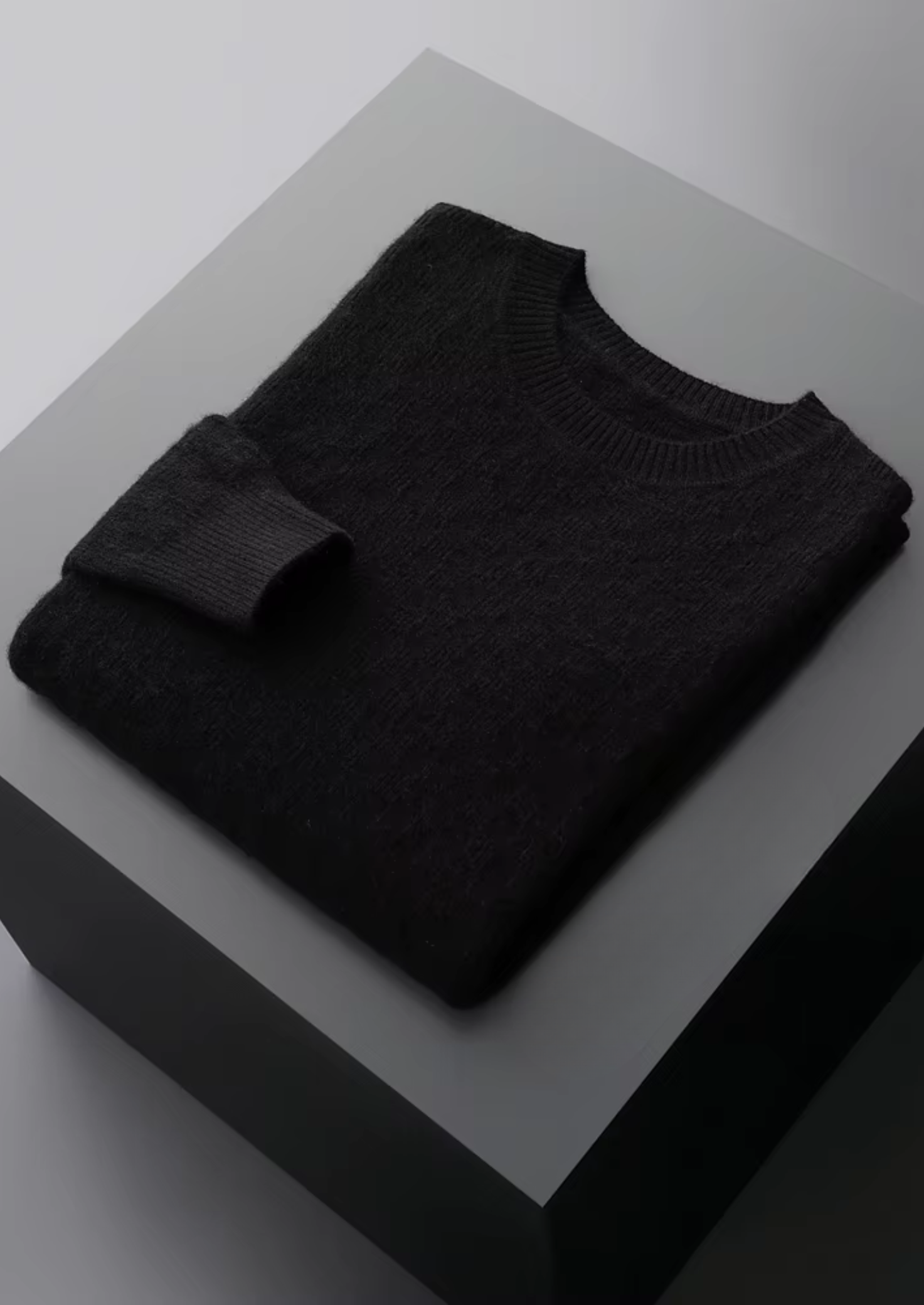 PREMIUM CASHMERE TEXTURED CREWNECK CLOUDWOOL®