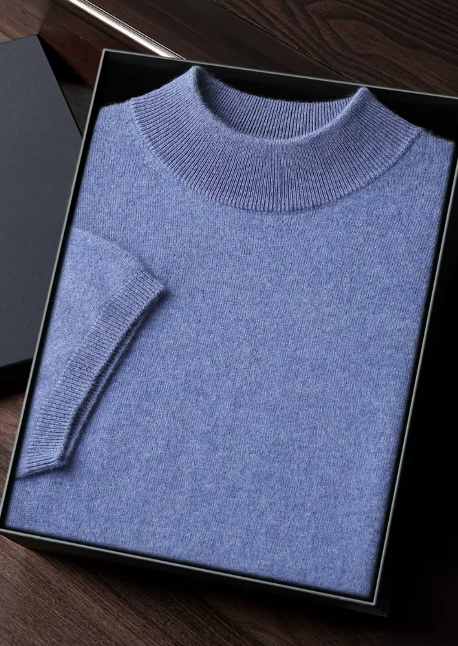 PREMIUM CASHMERE MOCK NECK T-SHIRT EXCLUSIVE RELEASE