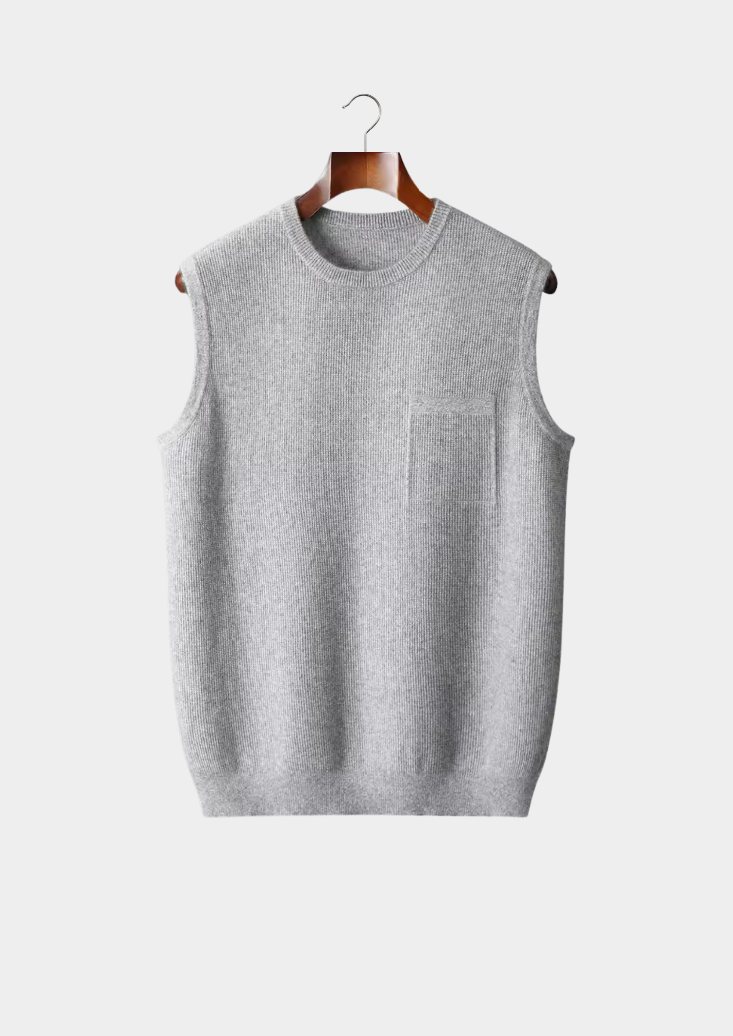 PURE EXTRA-FINE MERINO WOOL CREWNECK VEST CLOUDWOOL®