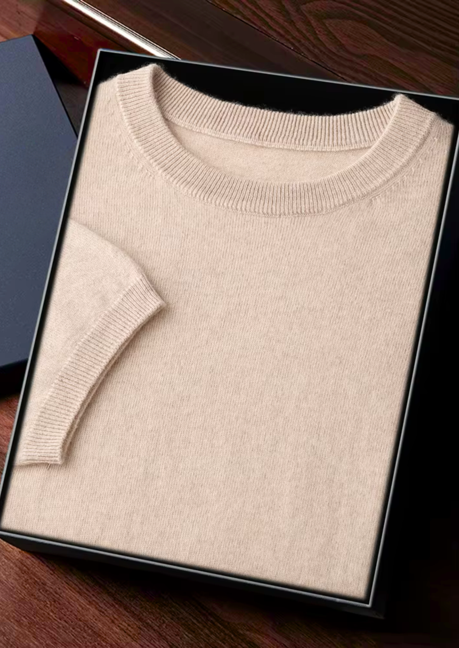 PREMIUM CASHMERE CLASSIC CREWNECK T-SHIRT EXCLUSIVE RELEASE