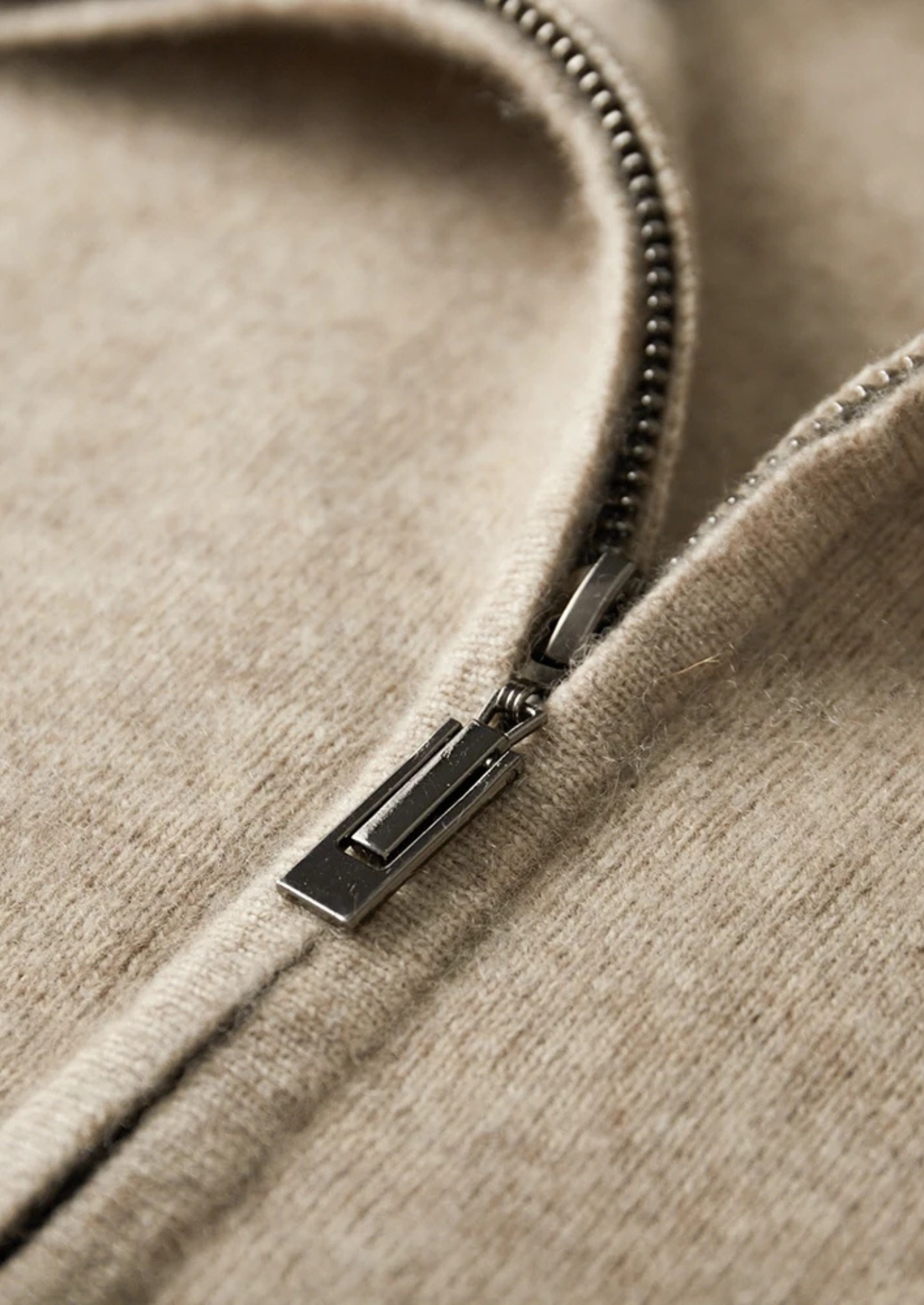 PREMIUM CASHMERE ZIP POLO CARDIGAN EXCLUSIVE RELEASE