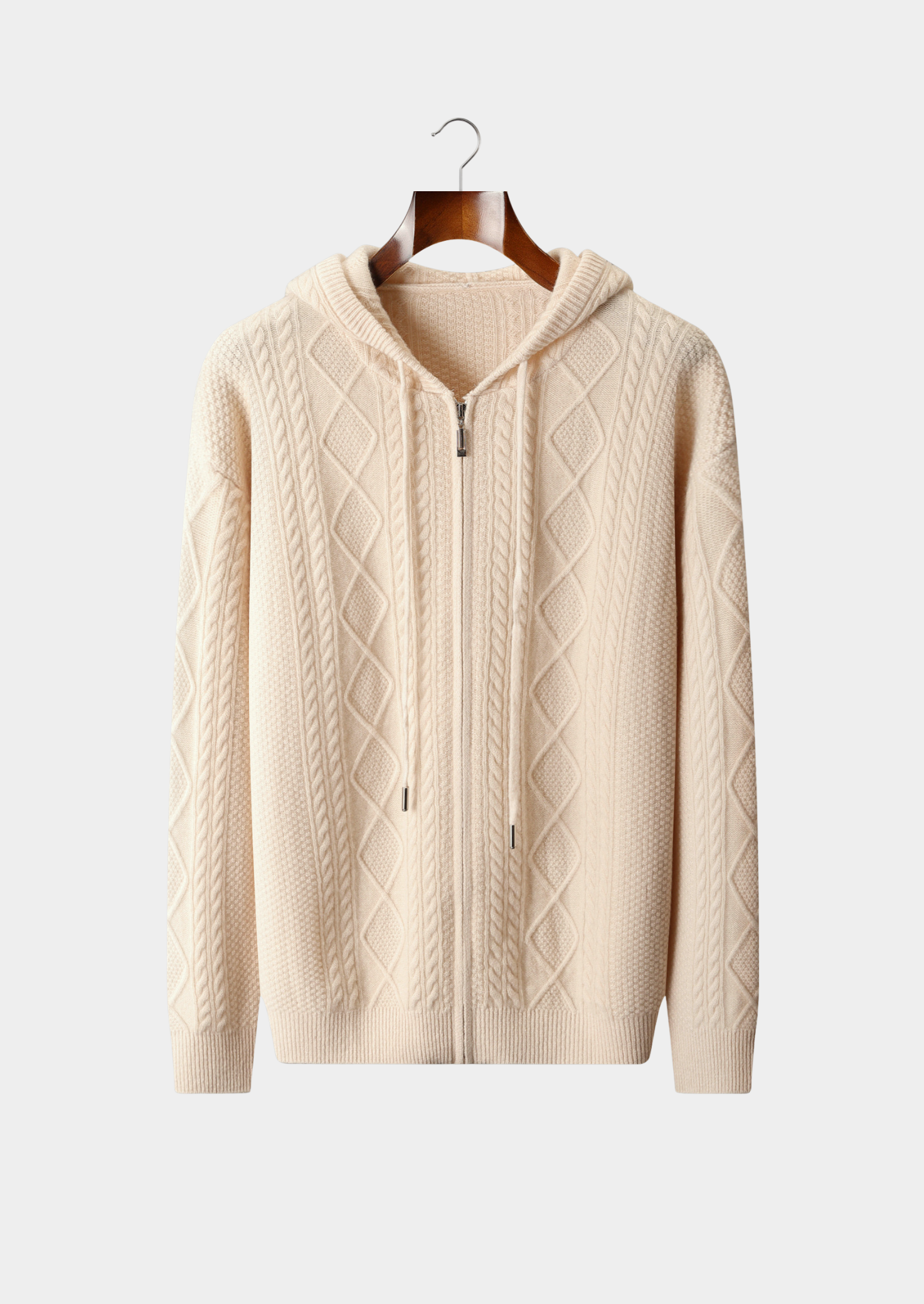 PURE EXTRA-FINE MERINO WOOL WINTERTIME ZIPPER HOODIE CLOUDWOOL®