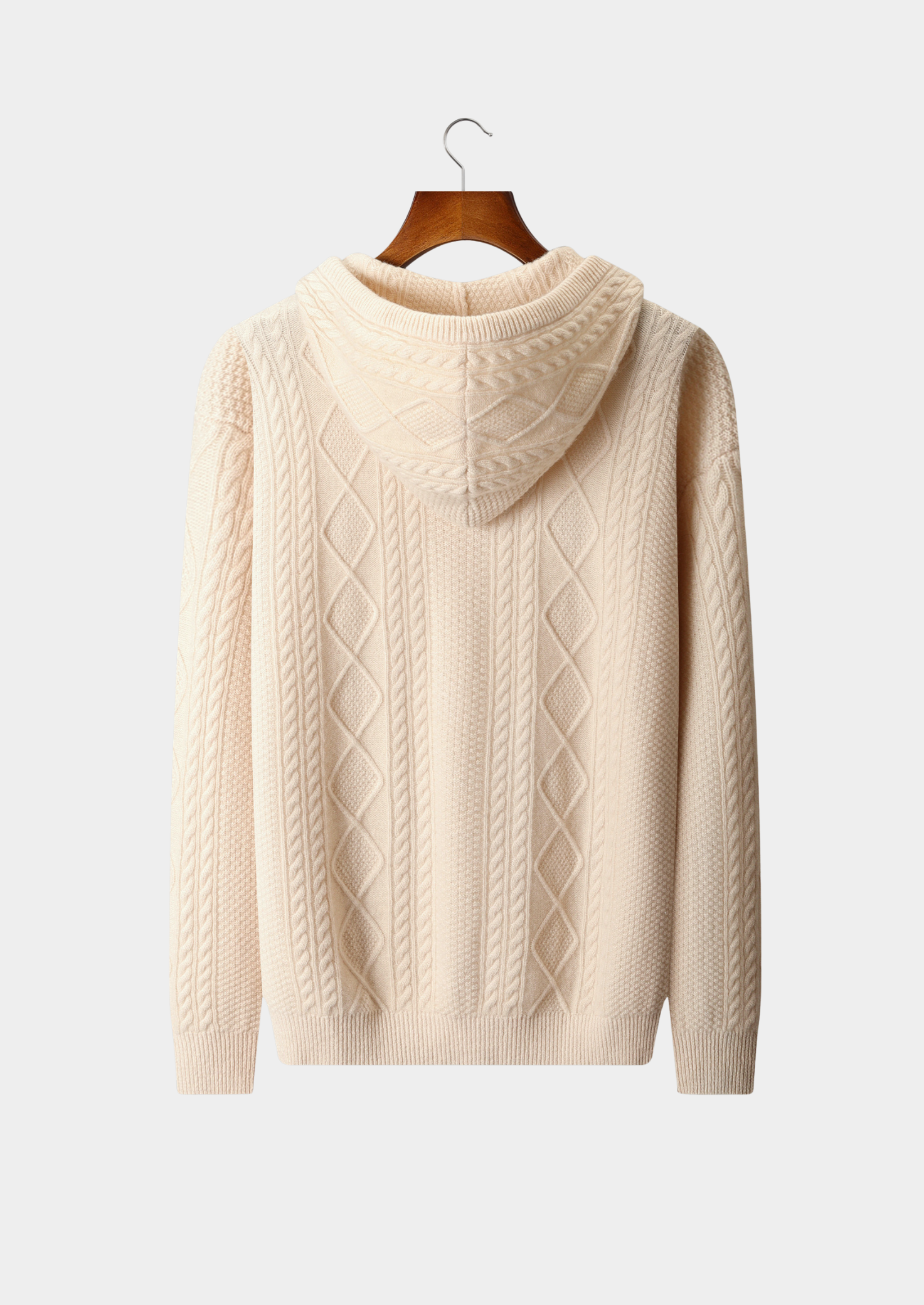 PURE EXTRA-FINE MERINO WOOL WINTERTIME ZIPPER HOODIE CLOUDWOOL®