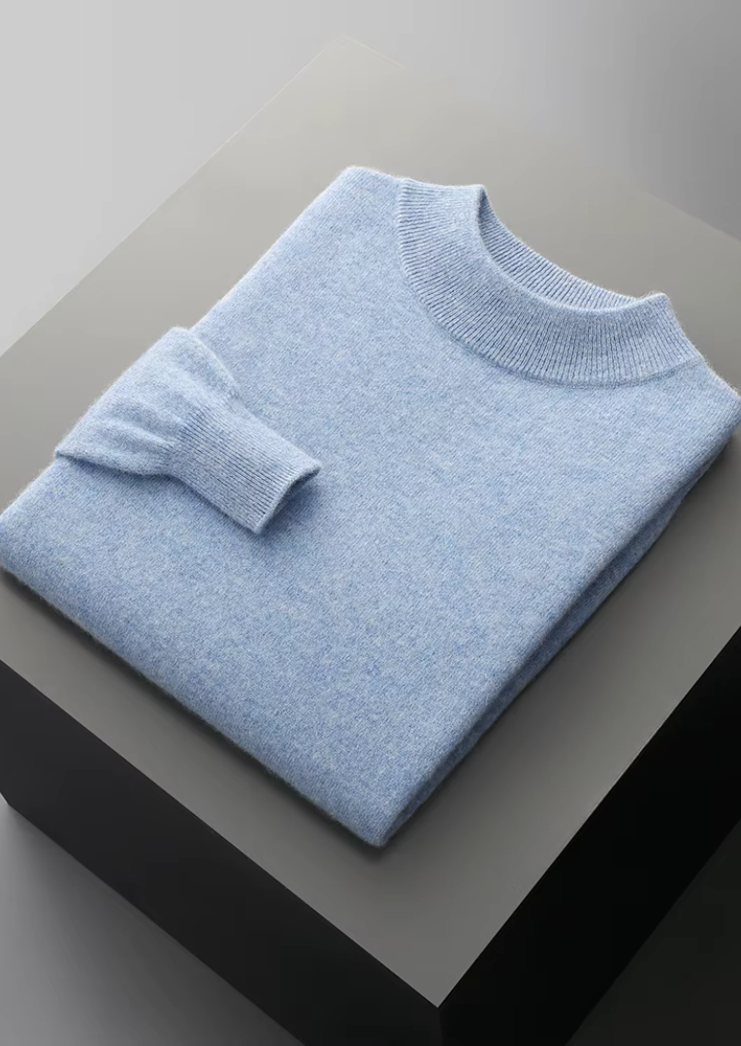 PURE EXTRA-FINE MERINO WOOL CLASSIC MOCKNECK CLOUDWOOL®