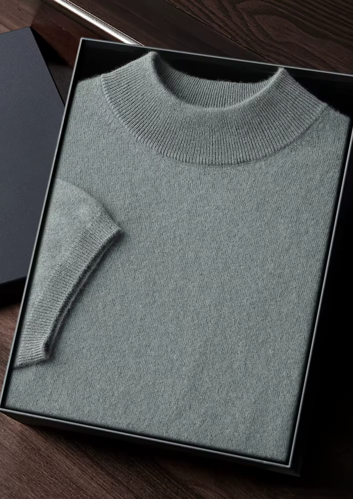 PREMIUM CASHMERE MOCK NECK T-SHIRT EXCLUSIVE RELEASE