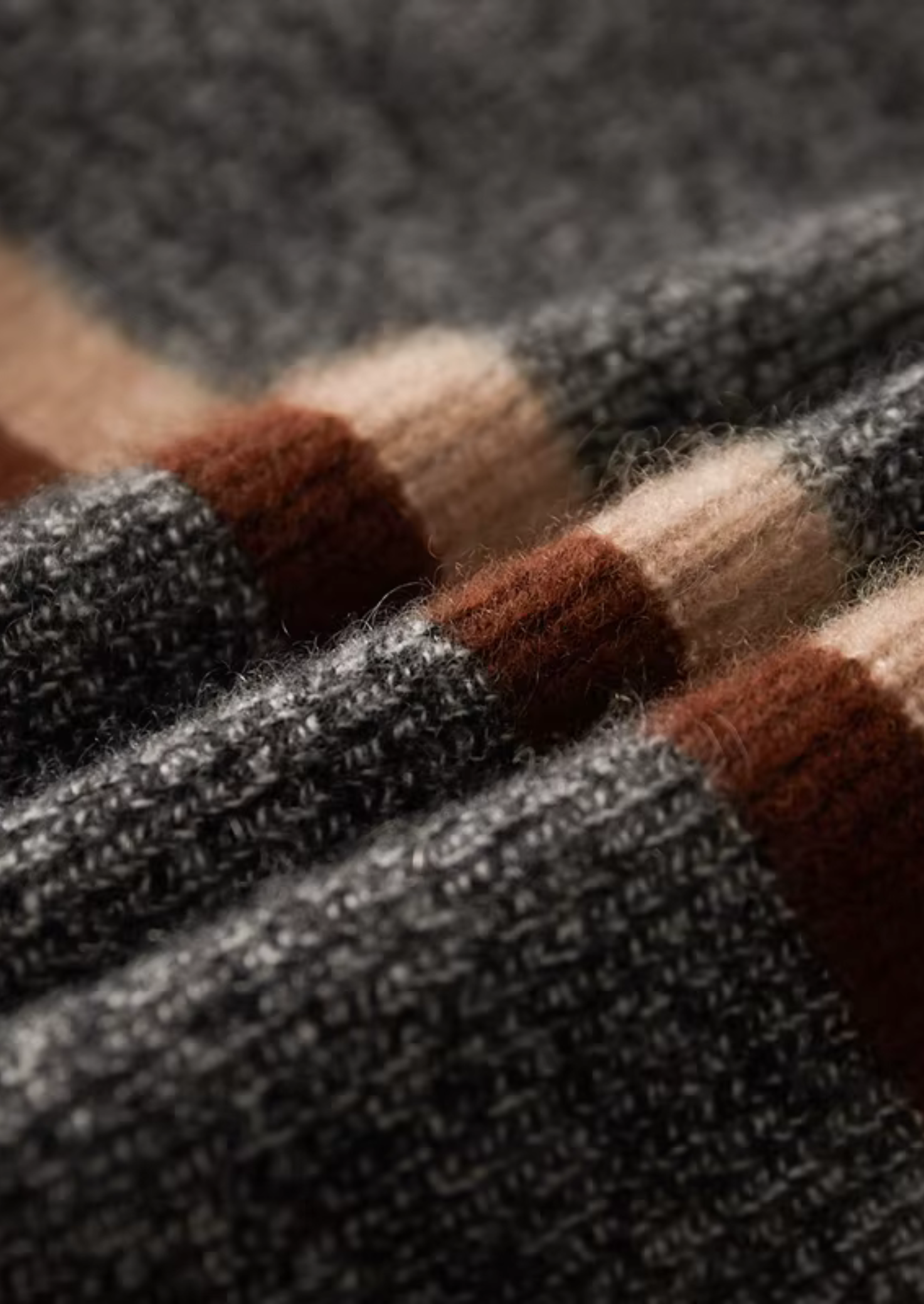 PURE CASHMERE STRIPED ZIP CARDIGAN EXCLUSIVE RELEASE