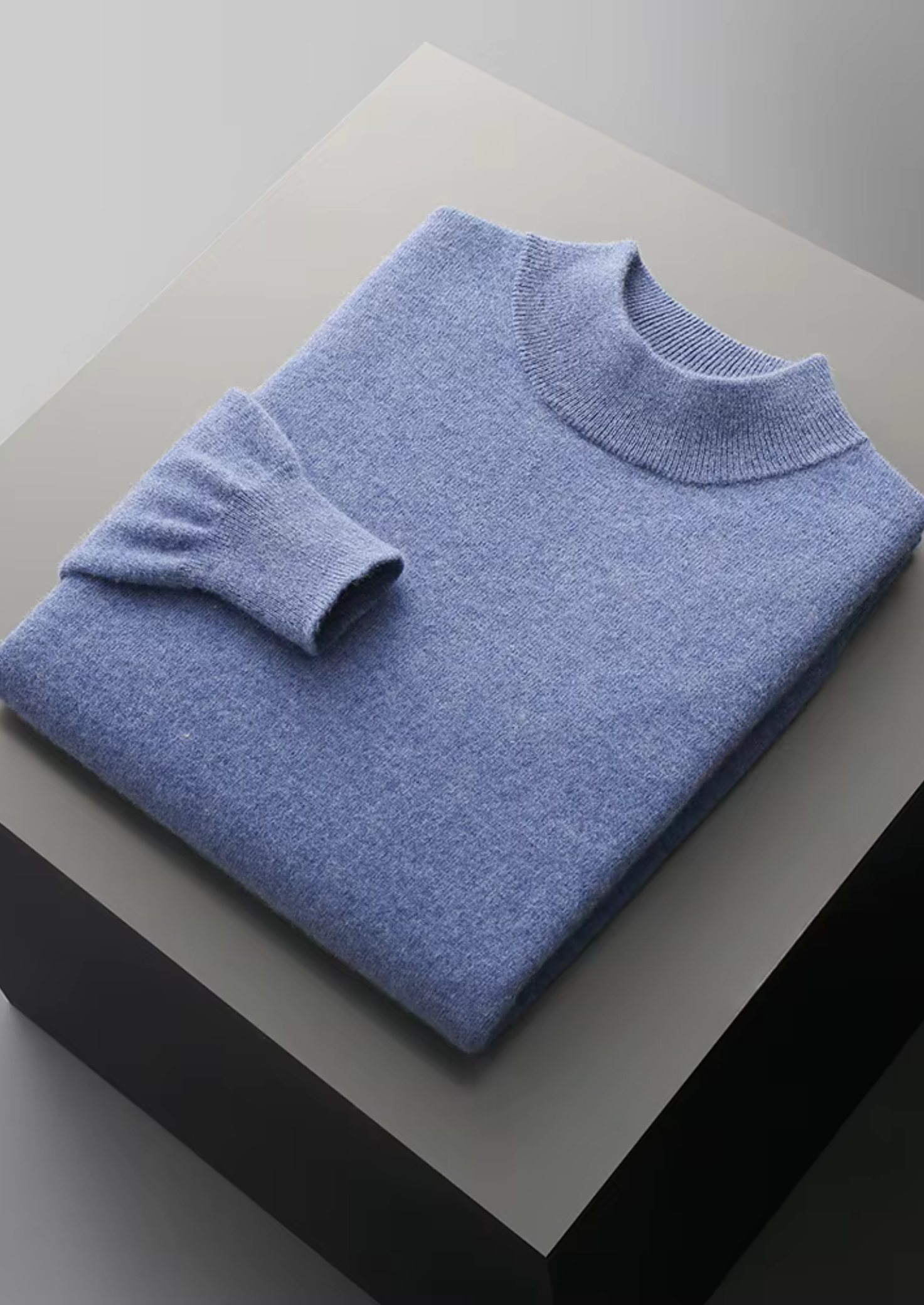 PURE EXTRA-FINE MERINO WOOL CLASSIC MOCKNECK CLOUDWOOL®