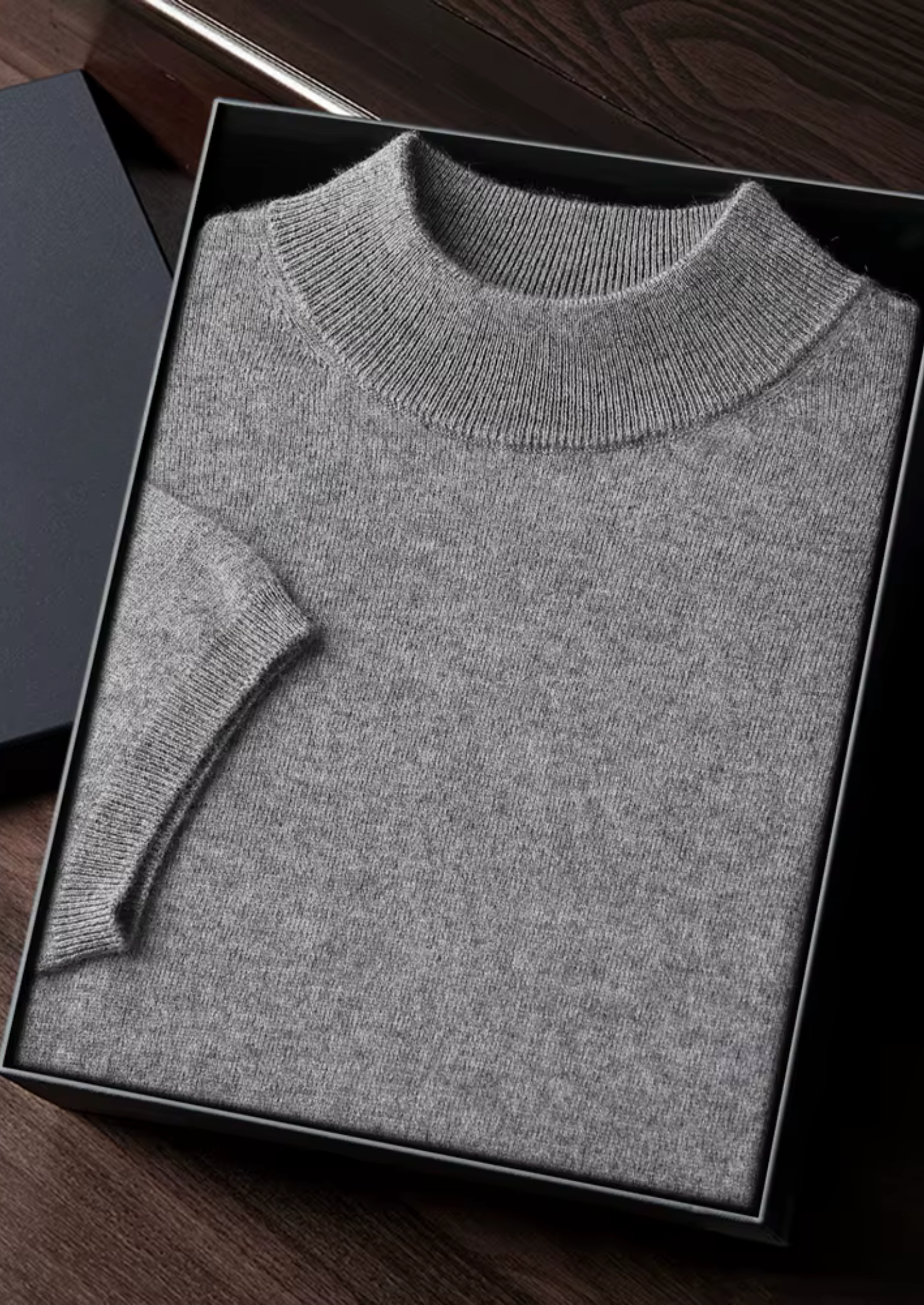 PREMIUM CASHMERE MOCK NECK T-SHIRT EXCLUSIVE RELEASE