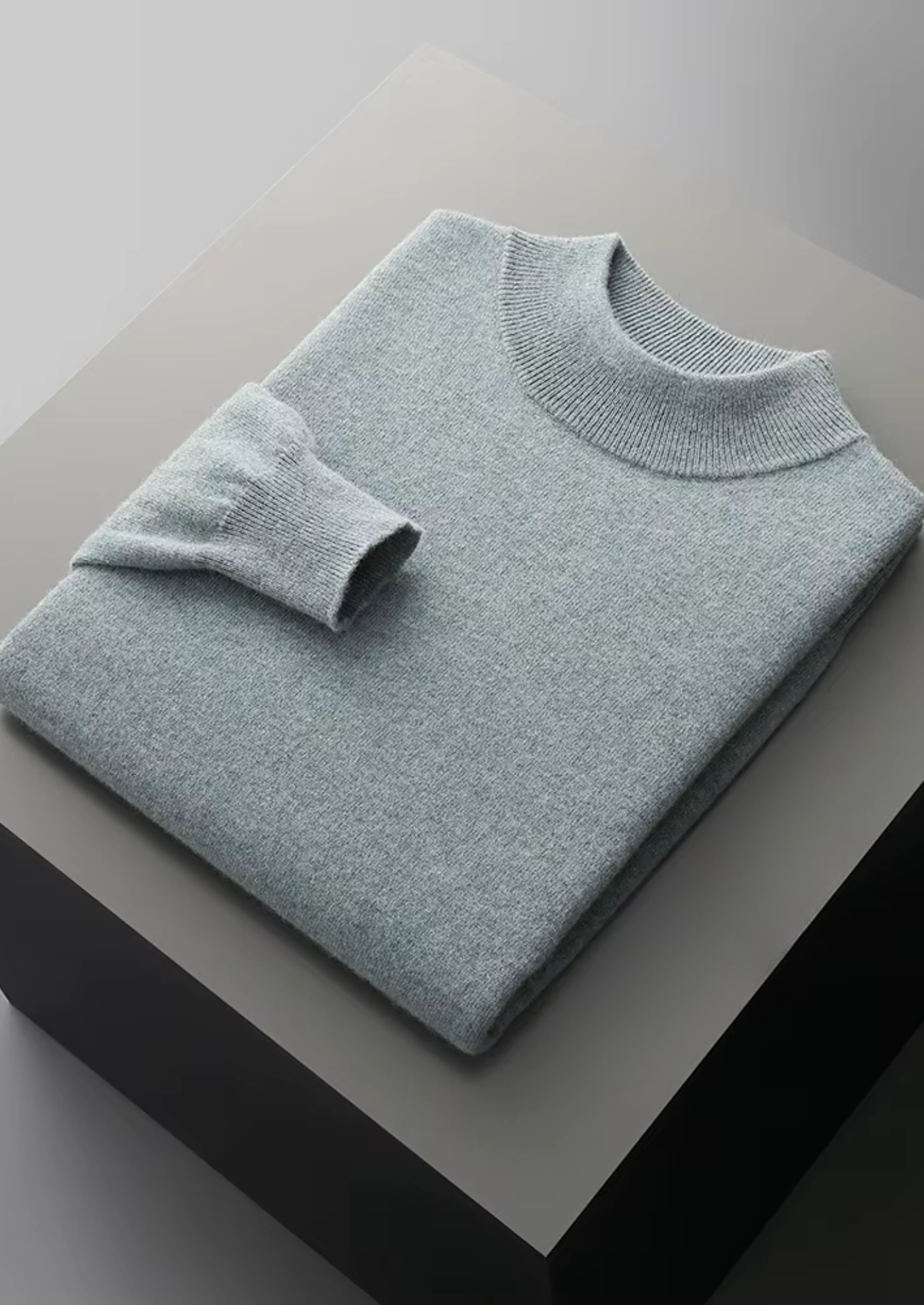 PURE EXTRA-FINE MERINO WOOL CLASSIC MOCKNECK CLOUDWOOL®