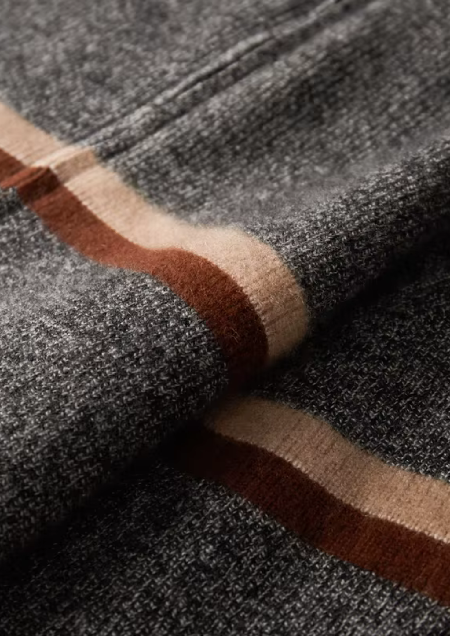 PURE CASHMERE STRIPED ZIP CARDIGAN EXCLUSIVE RELEASE