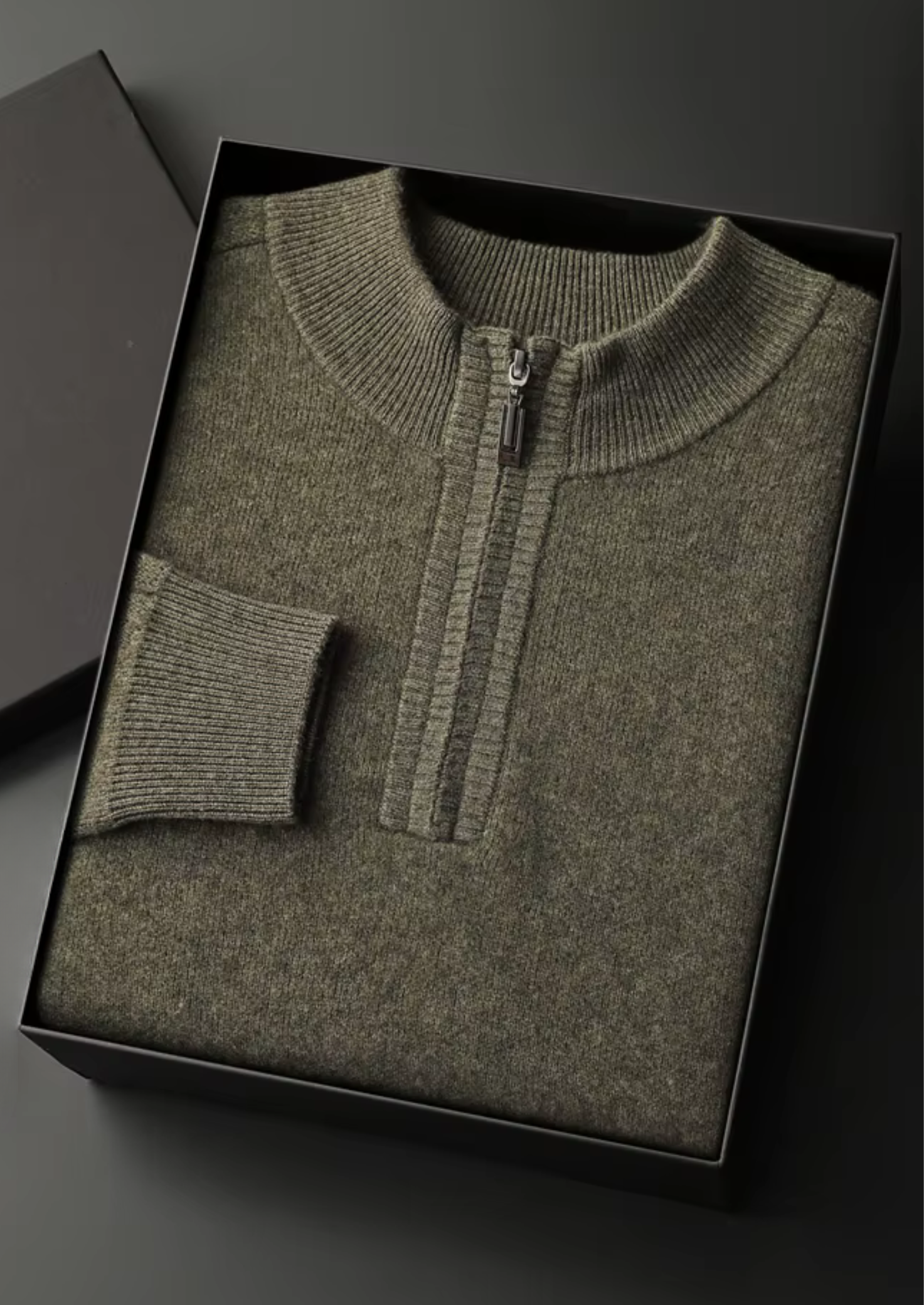 PREMIUM CASHMERE ESSENTIAL HALF-ZIP SWEATER EXCLUSIVE RELEASE