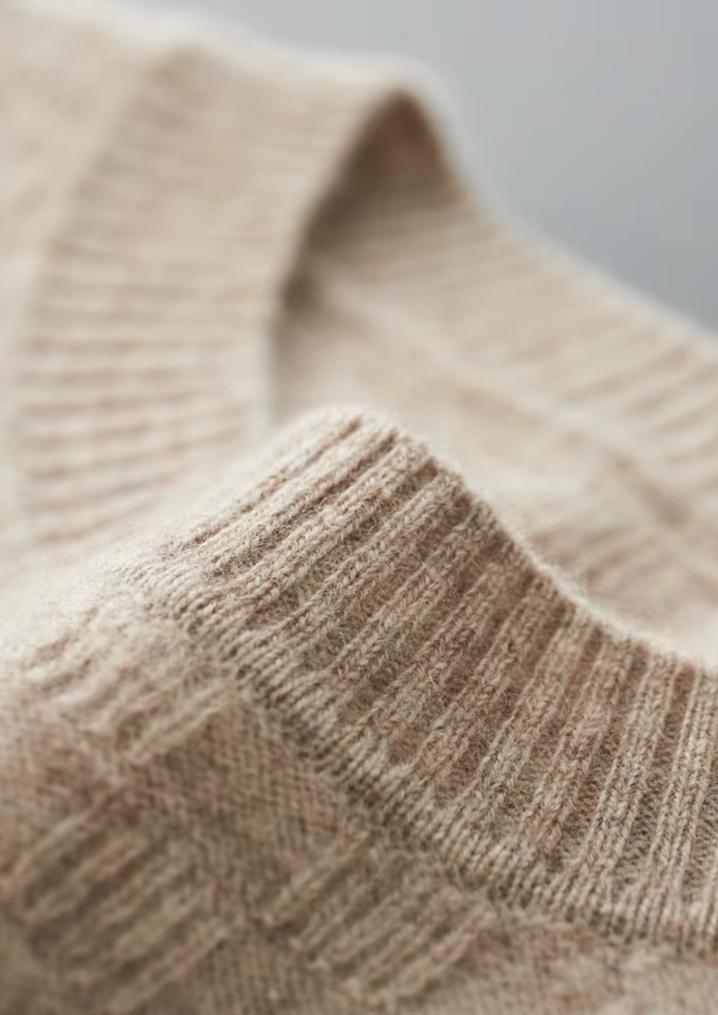 PREMIUM CASHMERE TEXTURED CREWNECK CLOUDWOOL®