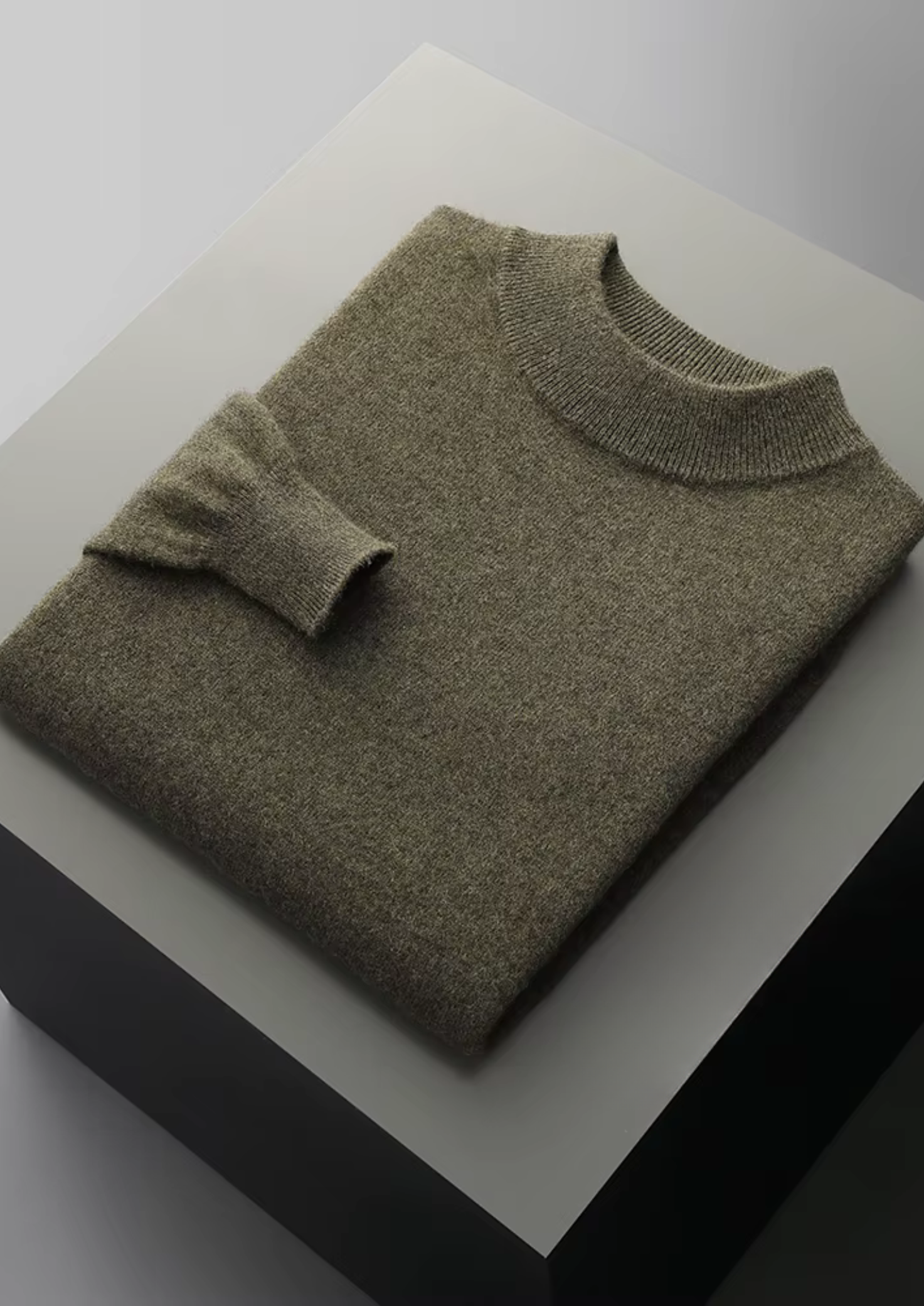 PURE EXTRA-FINE MERINO WOOL CLASSIC MOCKNECK CLOUDWOOL®