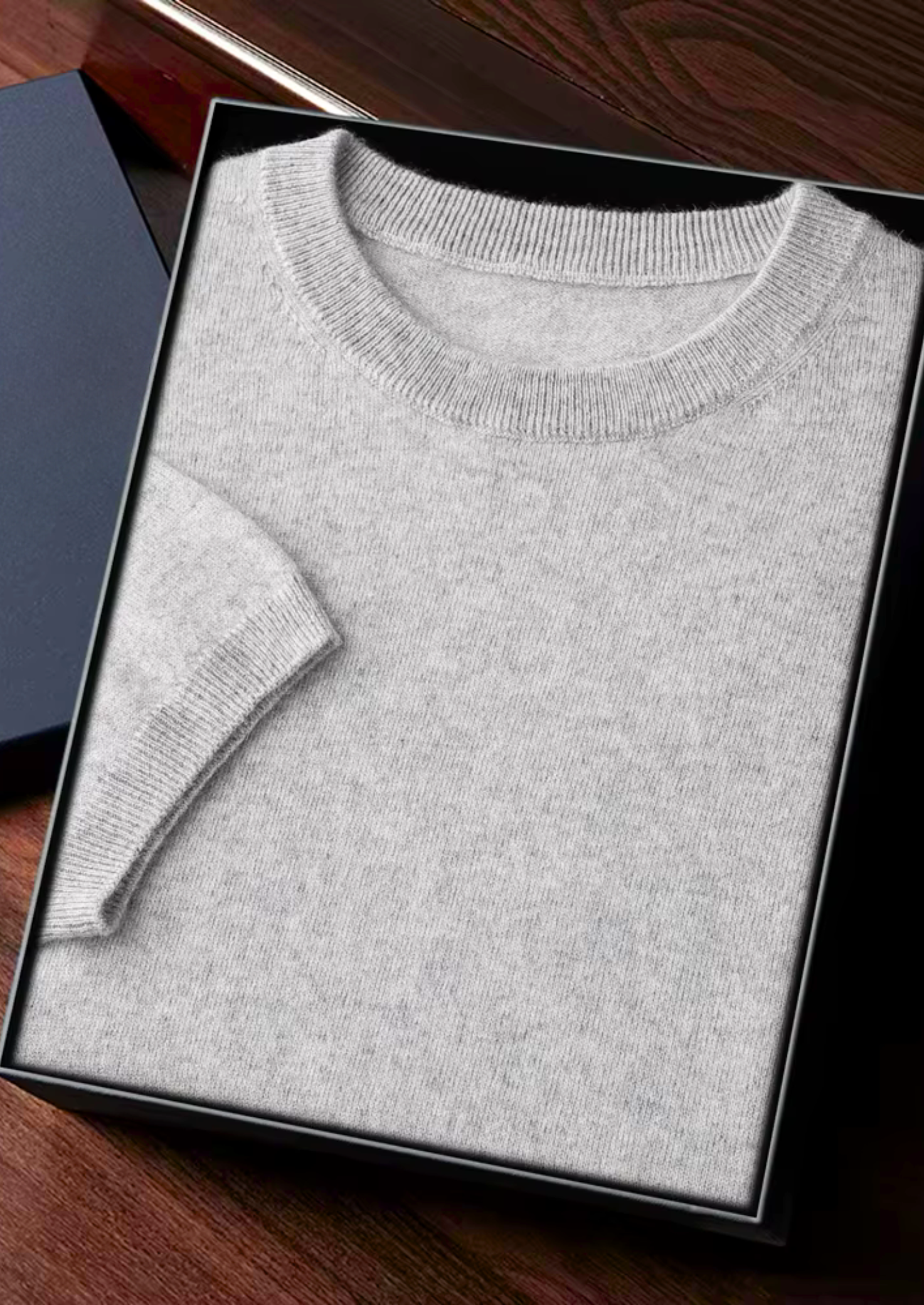 PREMIUM CASHMERE CLASSIC CREWNECK T-SHIRT EXCLUSIVE RELEASE