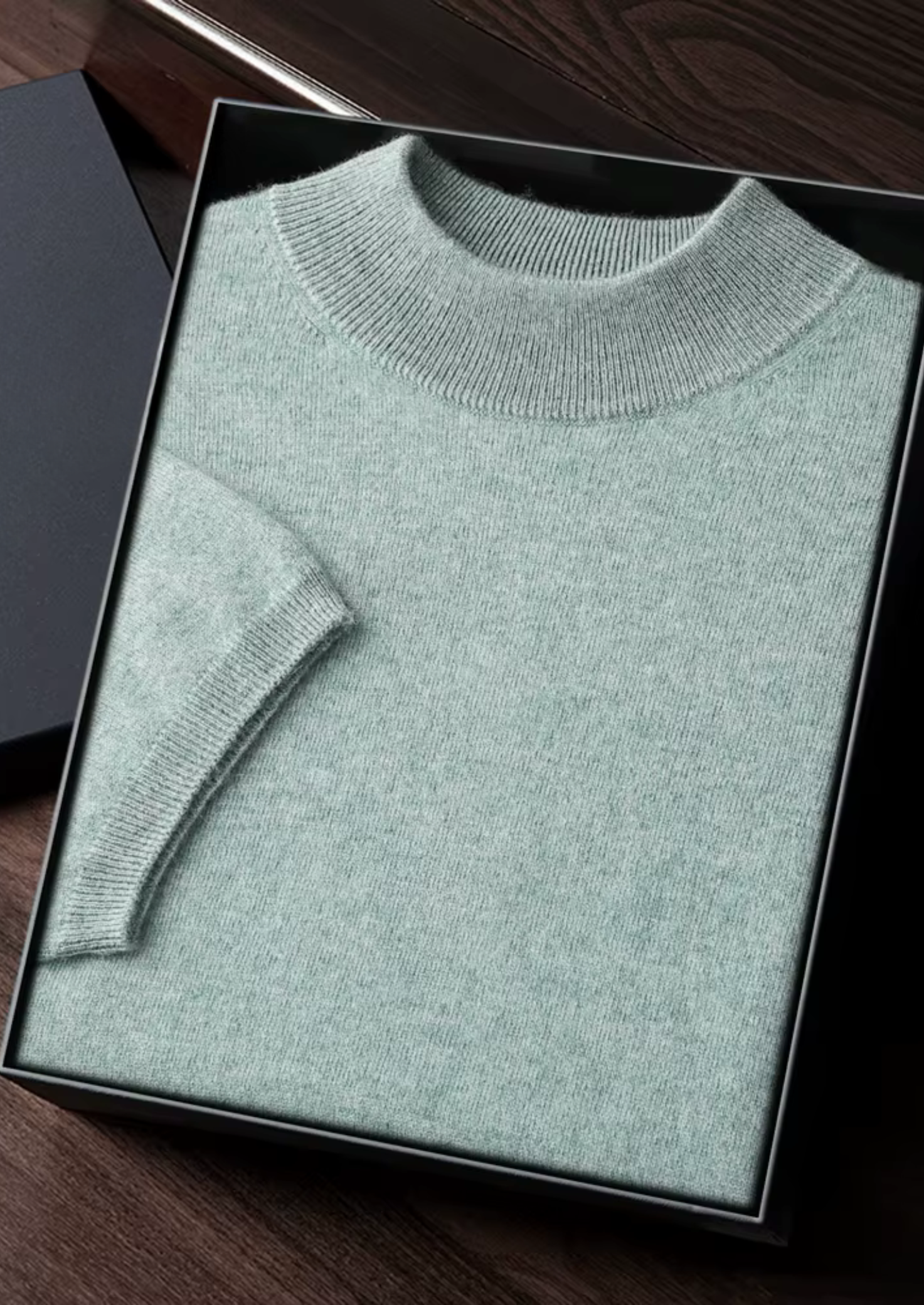 PREMIUM CASHMERE MOCK NECK T-SHIRT EXCLUSIVE RELEASE