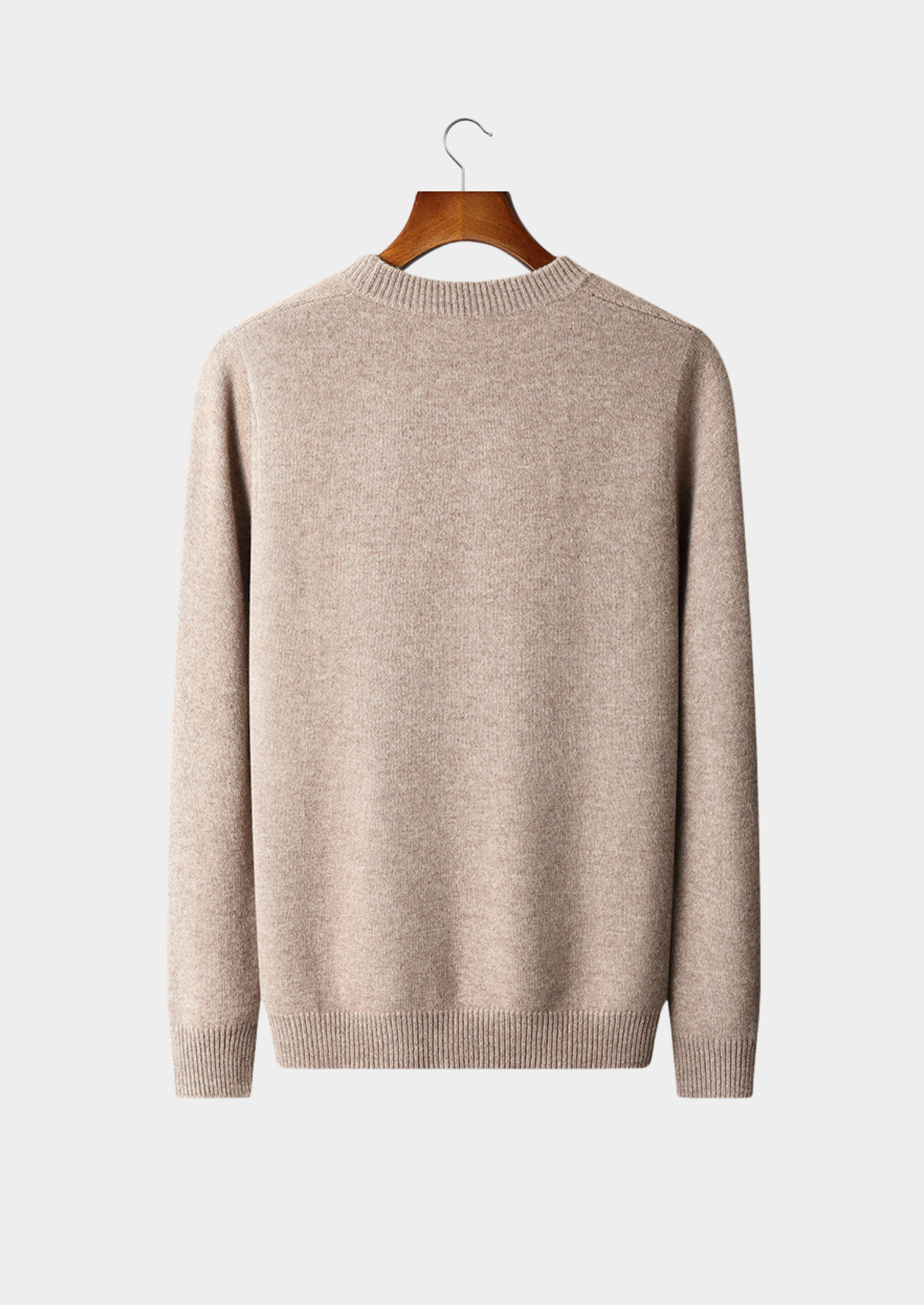 PURE EXTRA-FINE MERINO WOOL CABLE CREWNECK CLOUDWOOL®