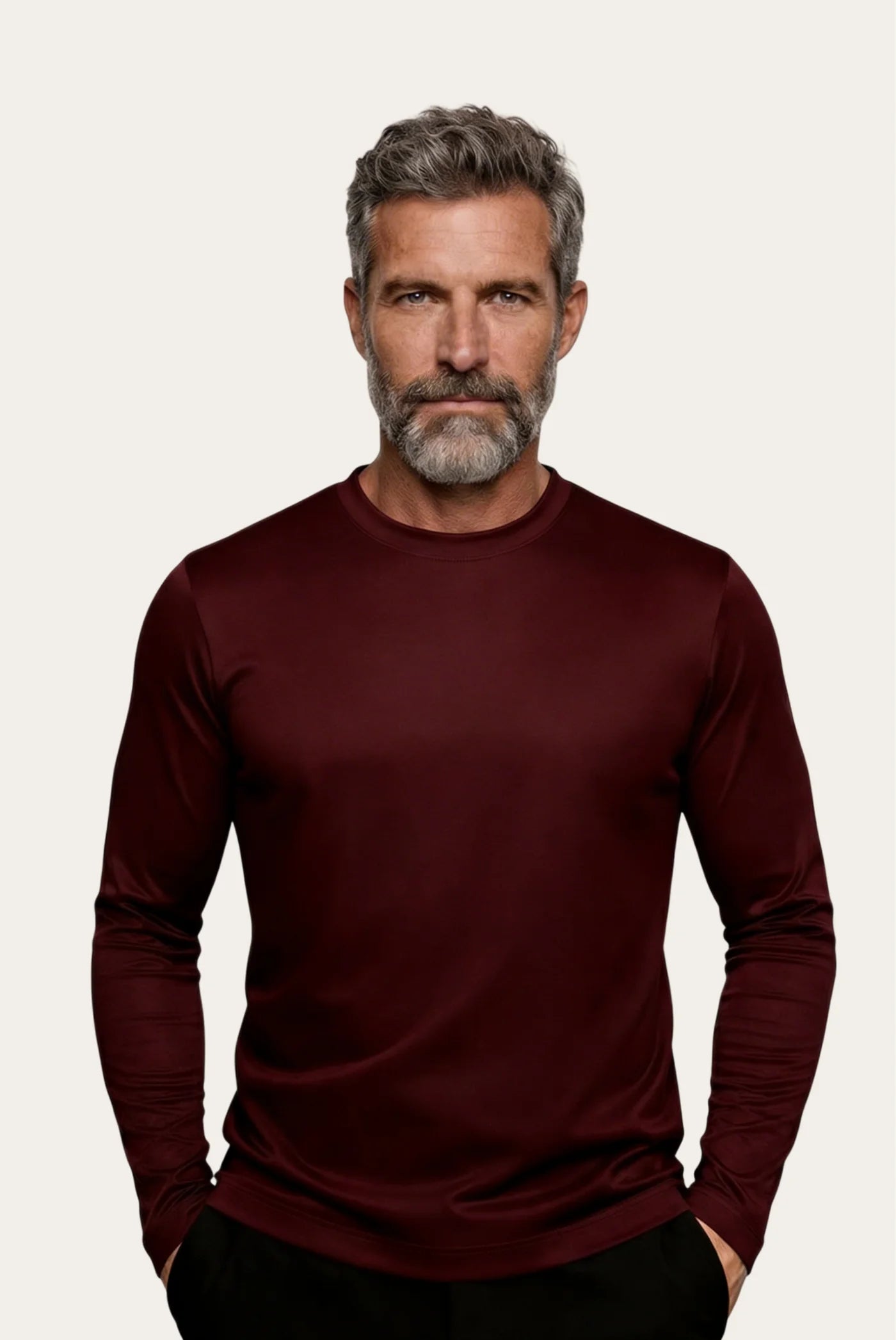 Burgundy Imperial Long Sleeve Montall